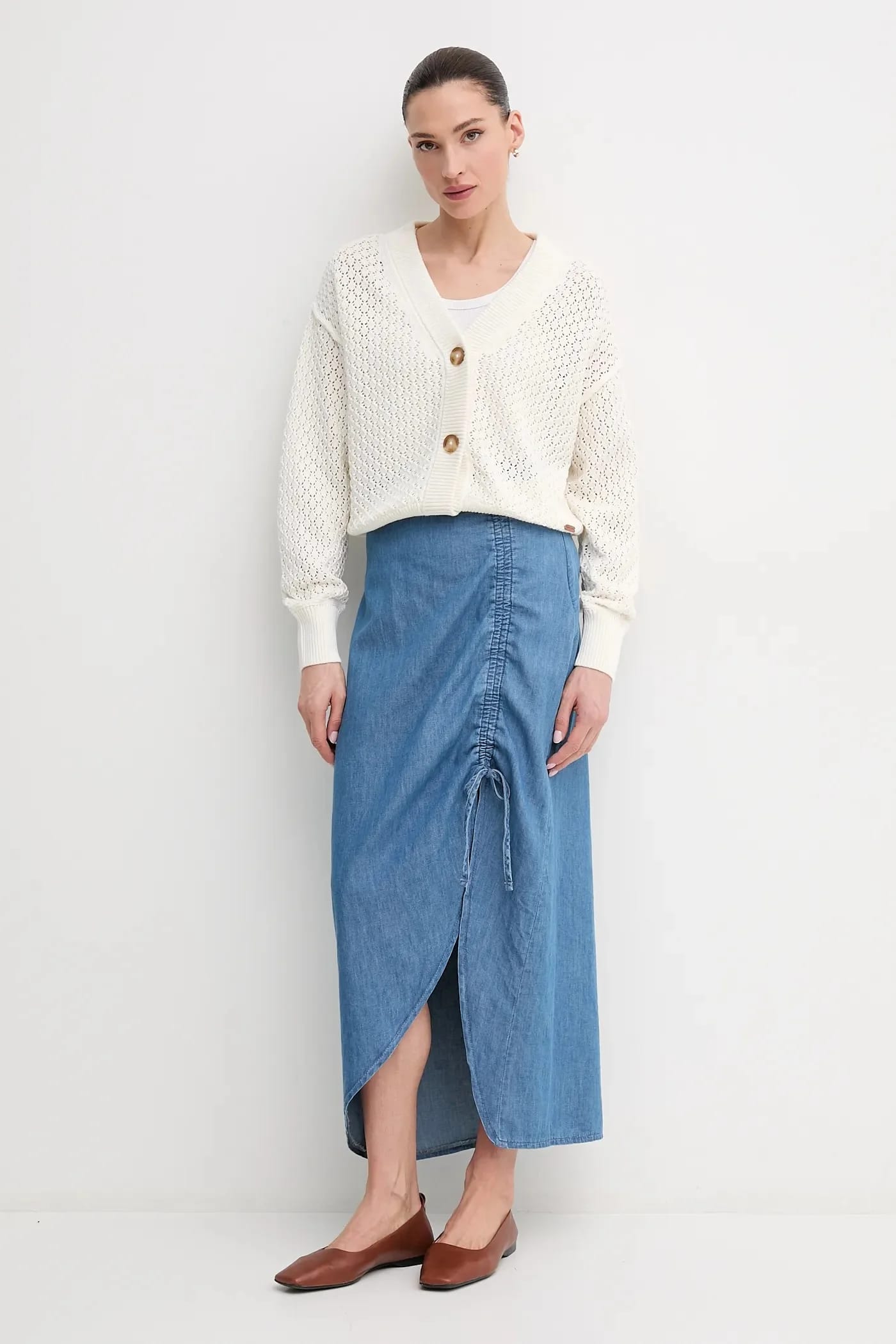 Джинсовая юбка MAXI SKIRT HW SUNSET - фото 2