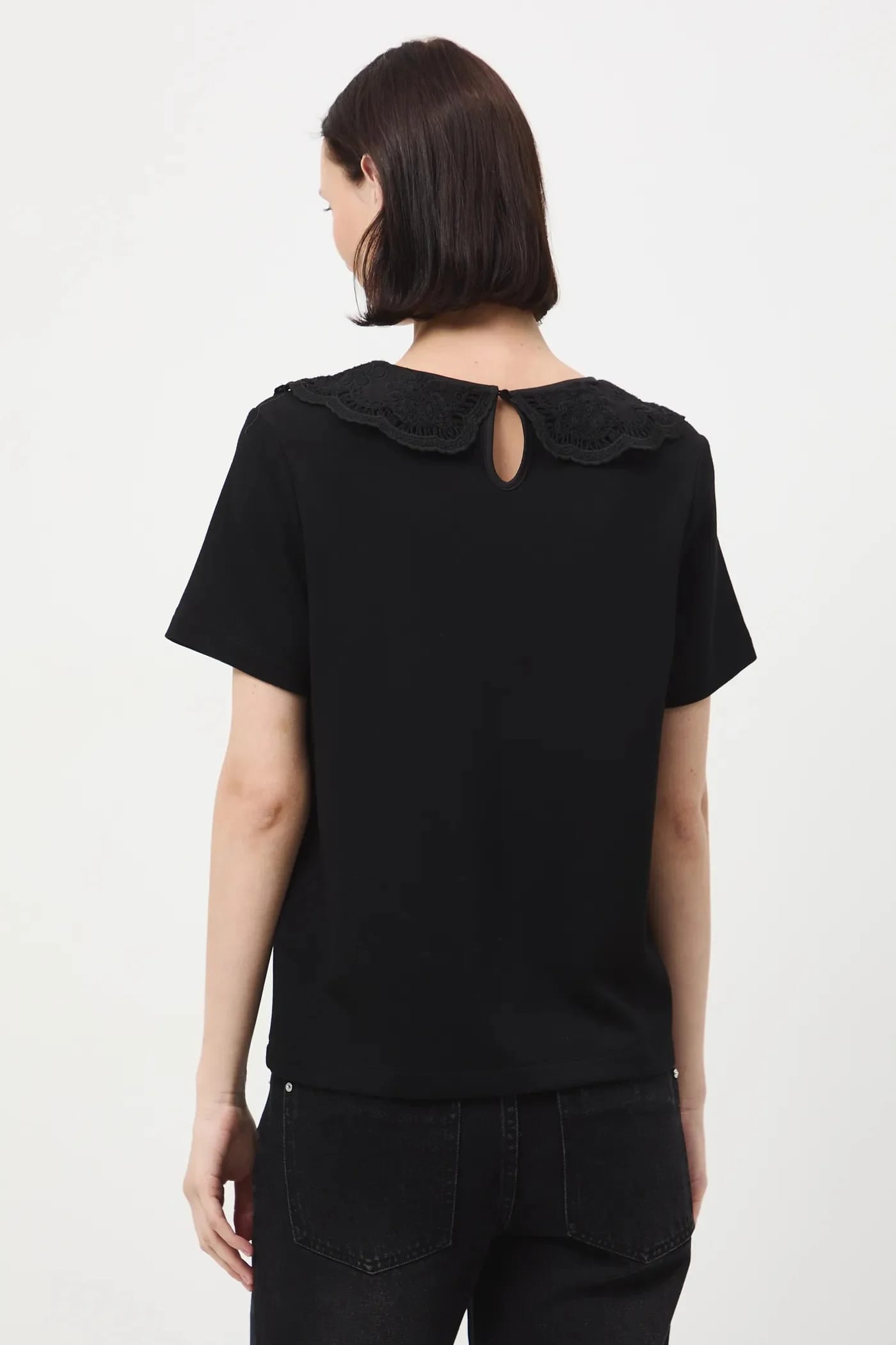 футболка черная для женщин - фото 3
