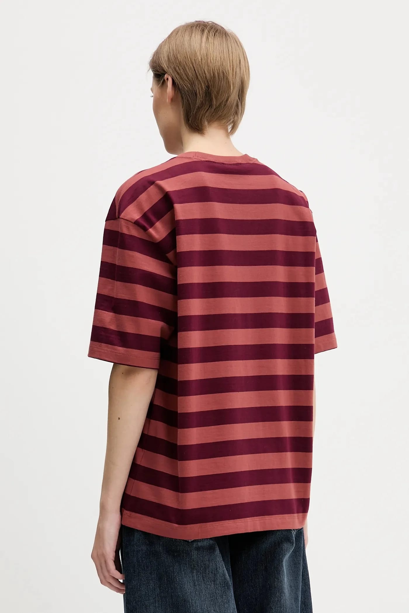 Хлопковая футболка STRIPED SS TEE - фото 3