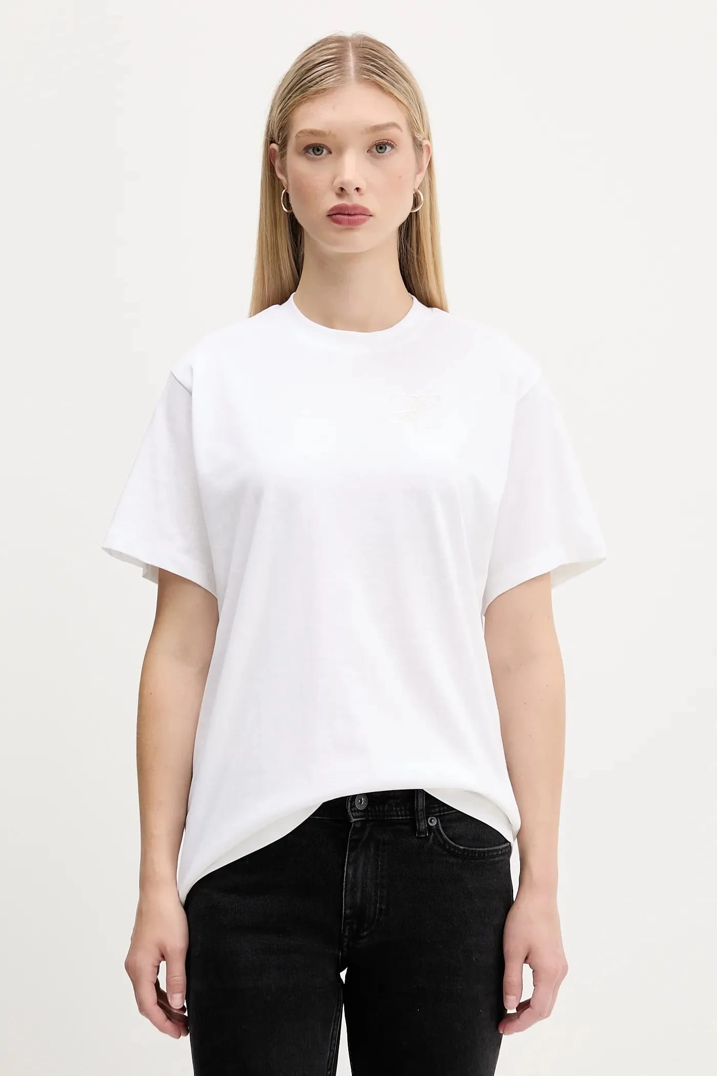 Хлопковая футболка Vintage Tee_19 белая для женщин