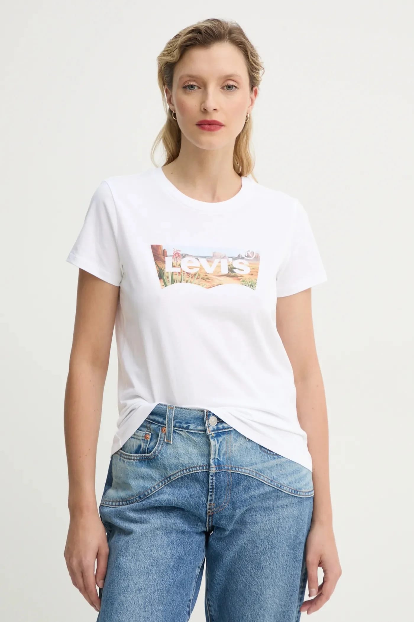 Футболка THE PERFECT TEE из хлопка белая для женщин