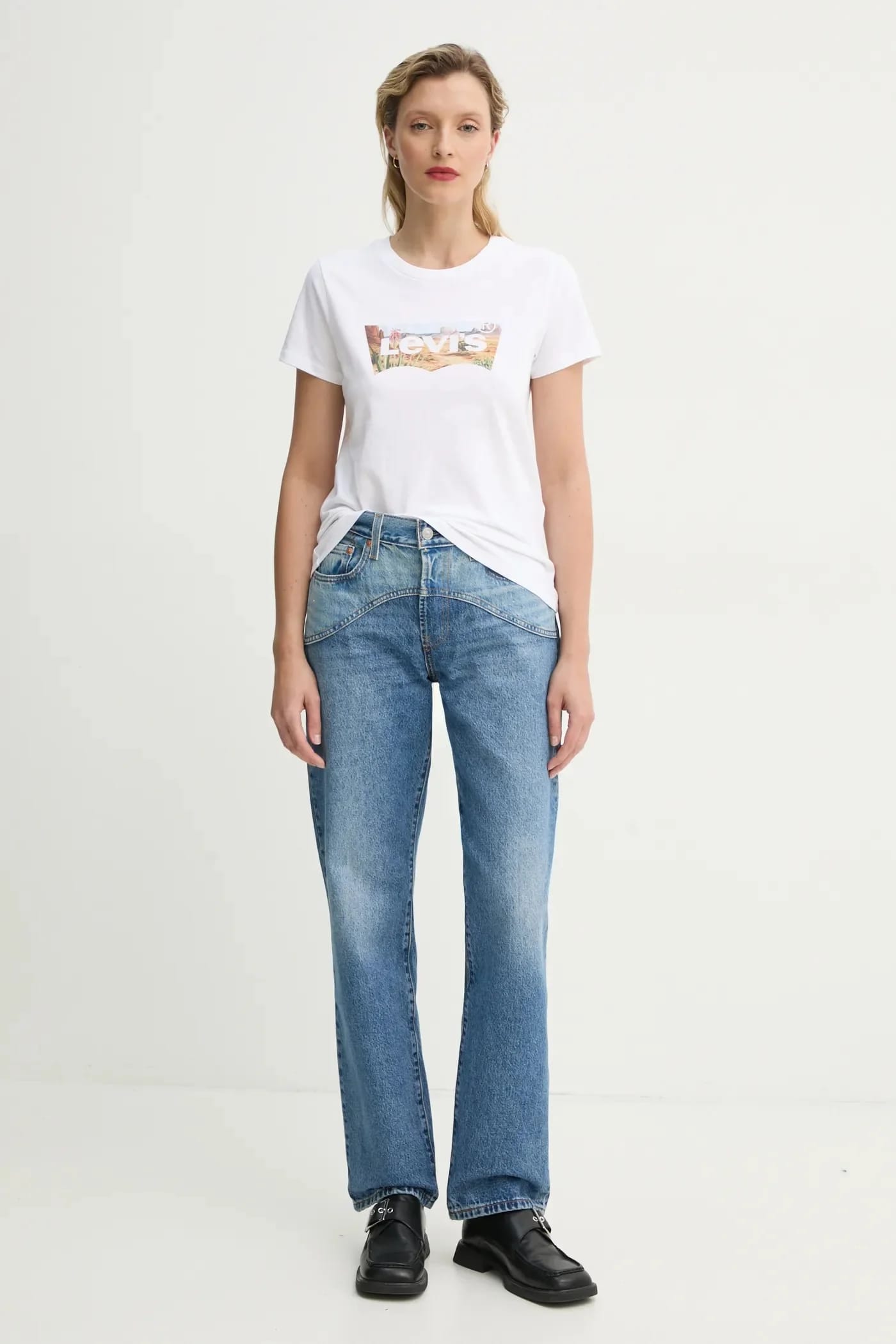 Футболка THE PERFECT TEE из хлопка белая для женщин - фото 2
