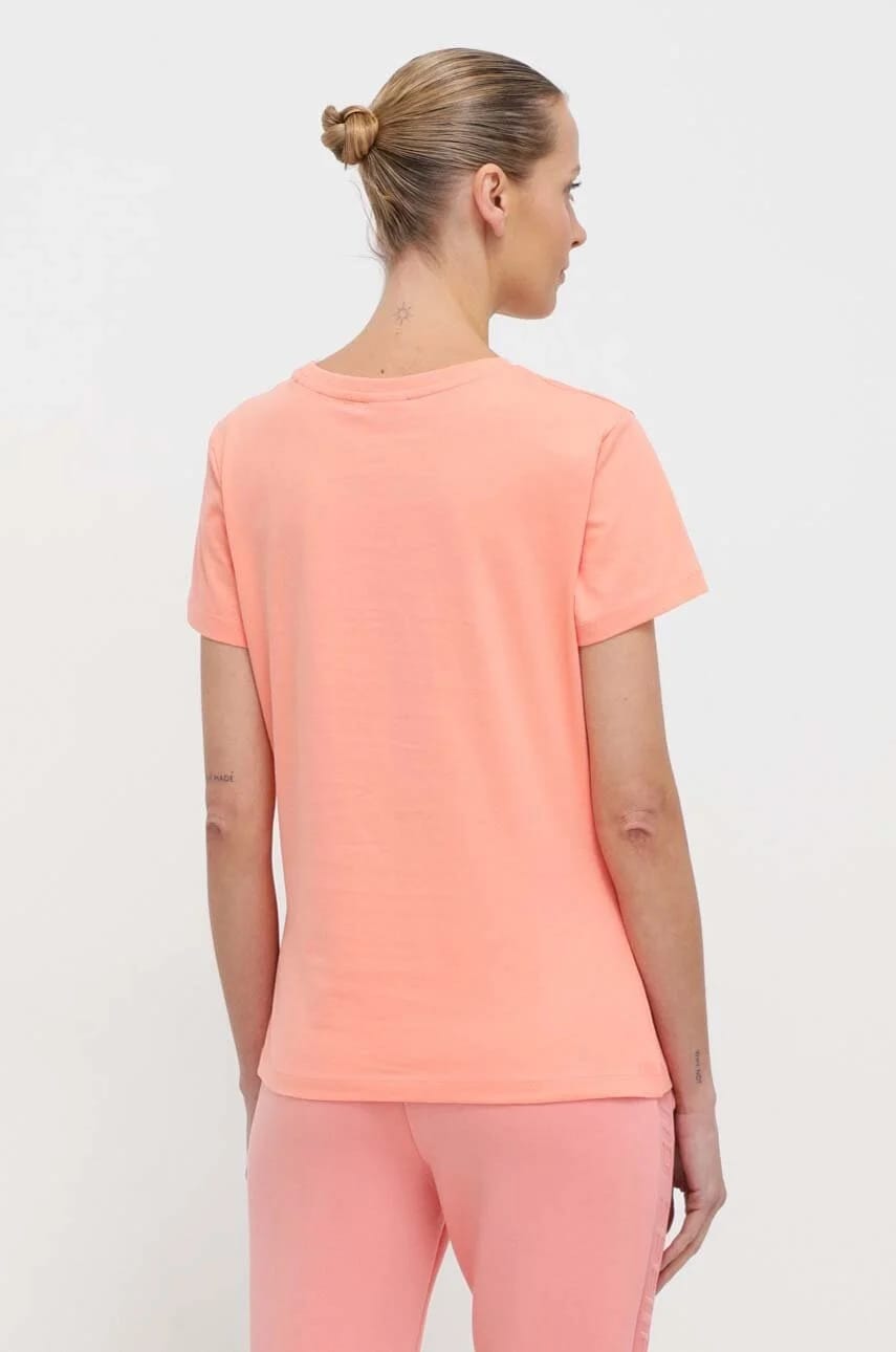 ADELE хлопковая футболка апельсин для женщин - фото 3