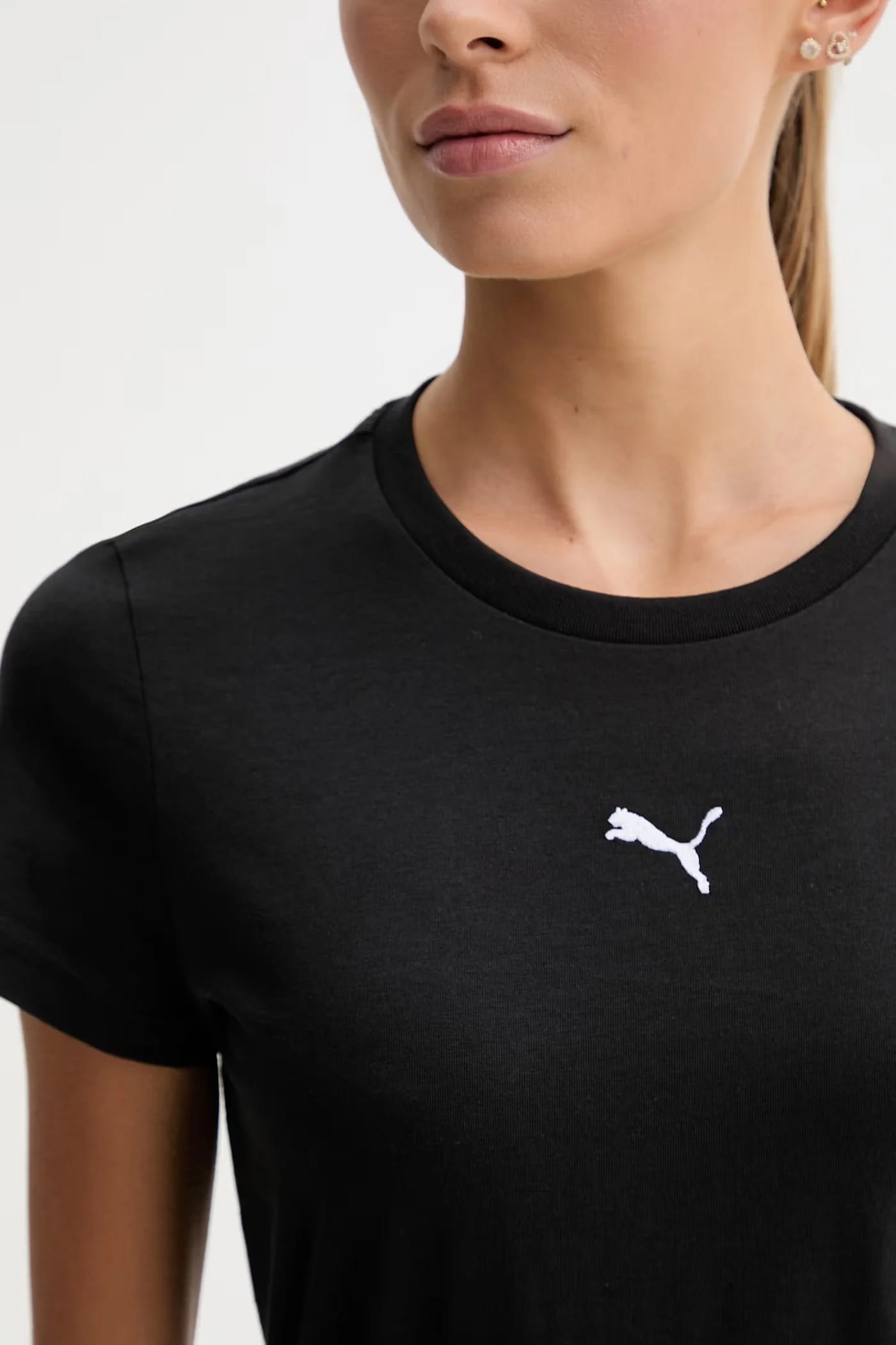 Женская хлопковая футболка Essential Logo с логотипом - фото 5