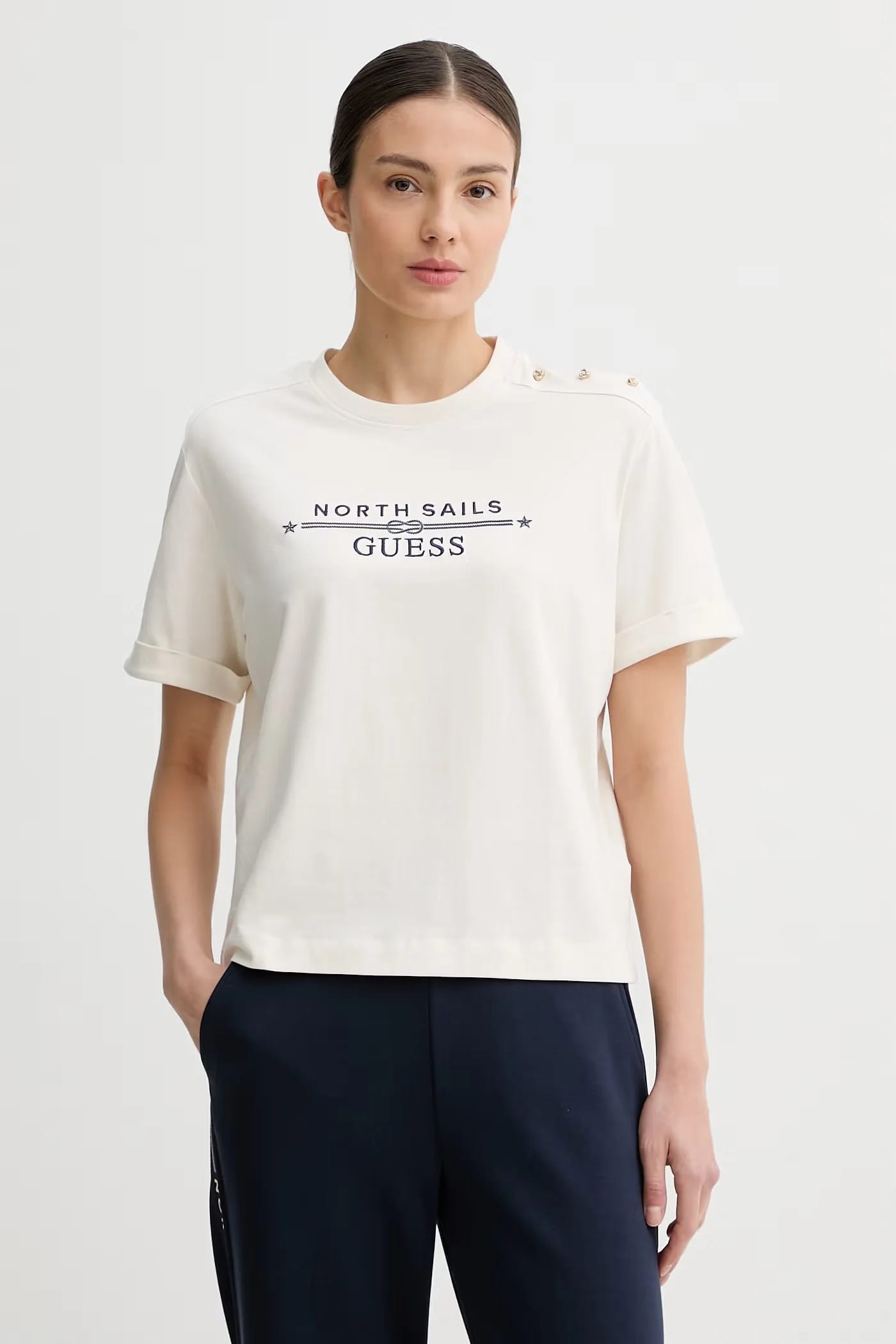 Женская футболка X North Sails бежевая для женщин
