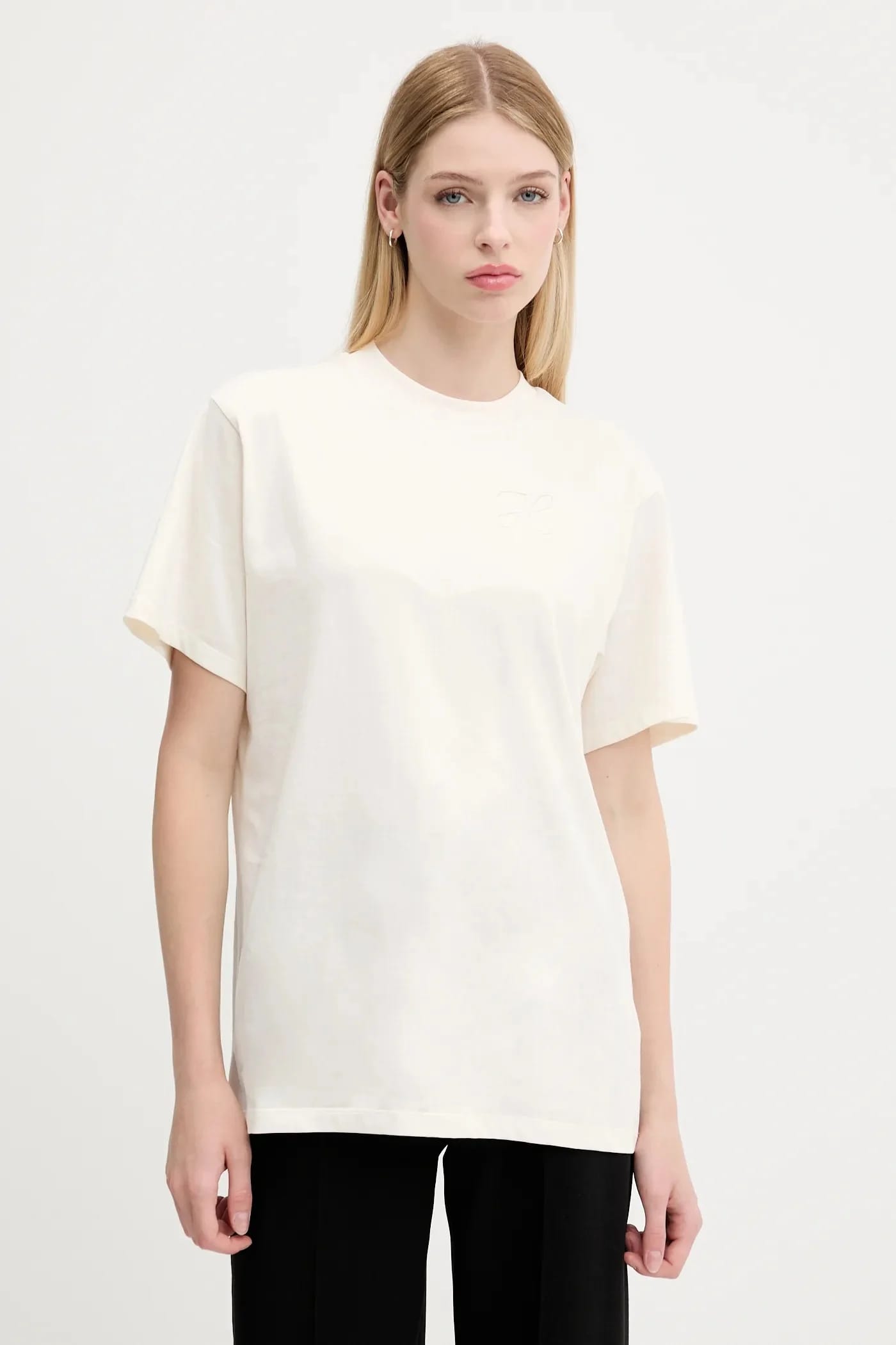 Хлопковая футболка Vintage Tee_19 бежевая для женщин