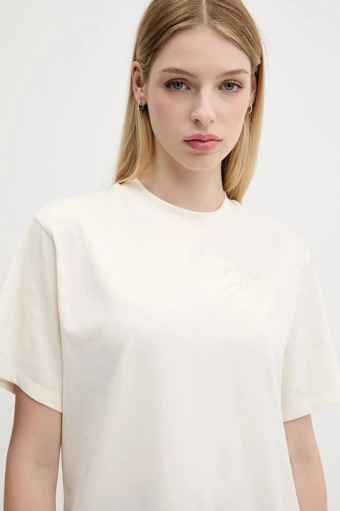 Хлопковая футболка Vintage Tee_19 бежевая для женщин - фото 4