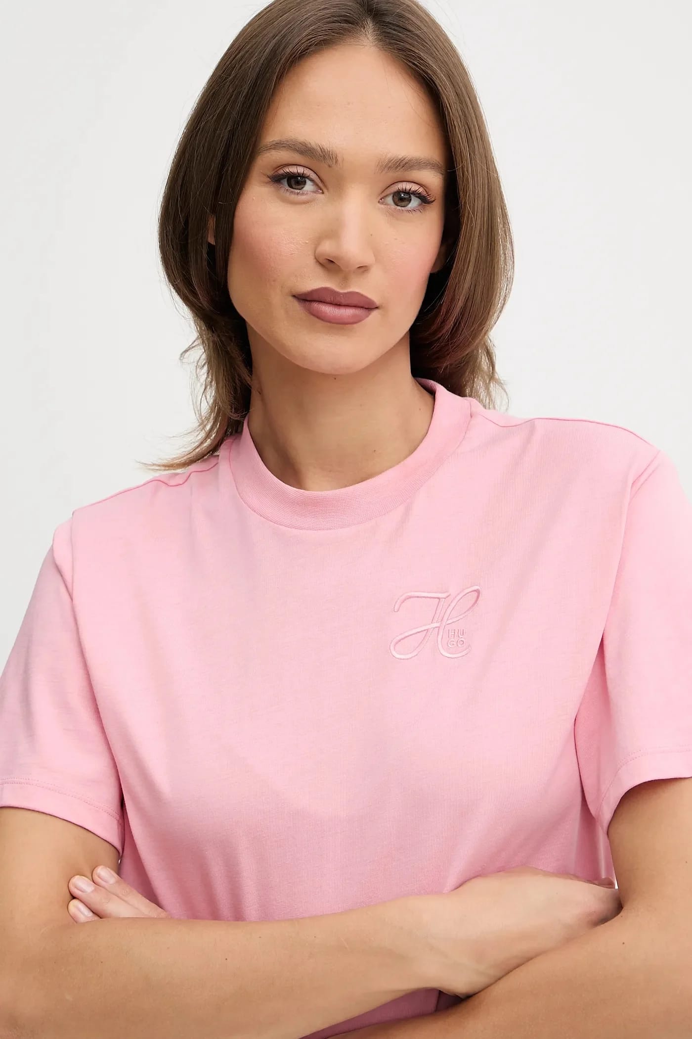 Хлопковая футболка Vintage Tee_19 розовая для женщин - фото 3