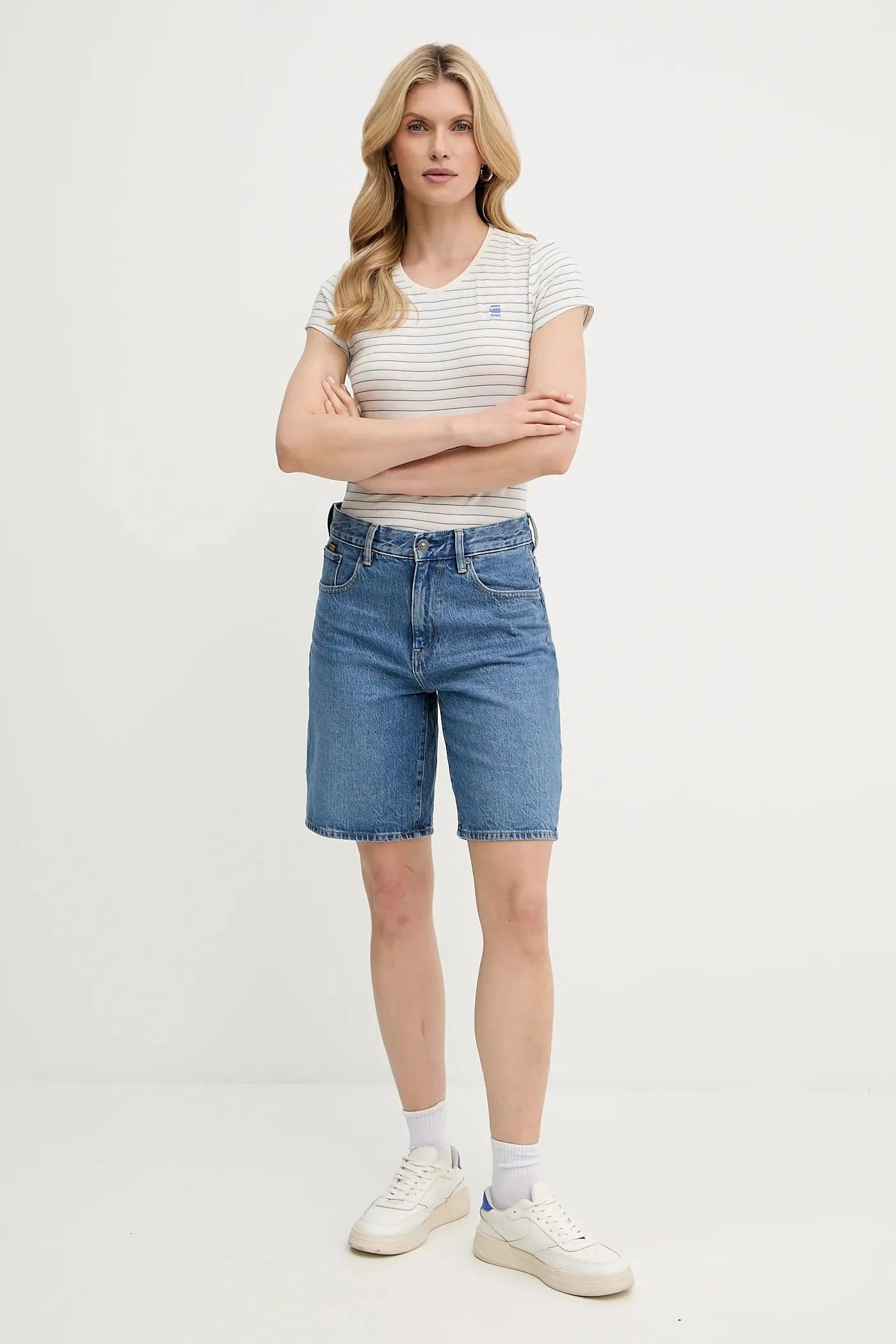 Футболка из сырого хлопка Stripe eyben slim v t 2.0 - фото 2