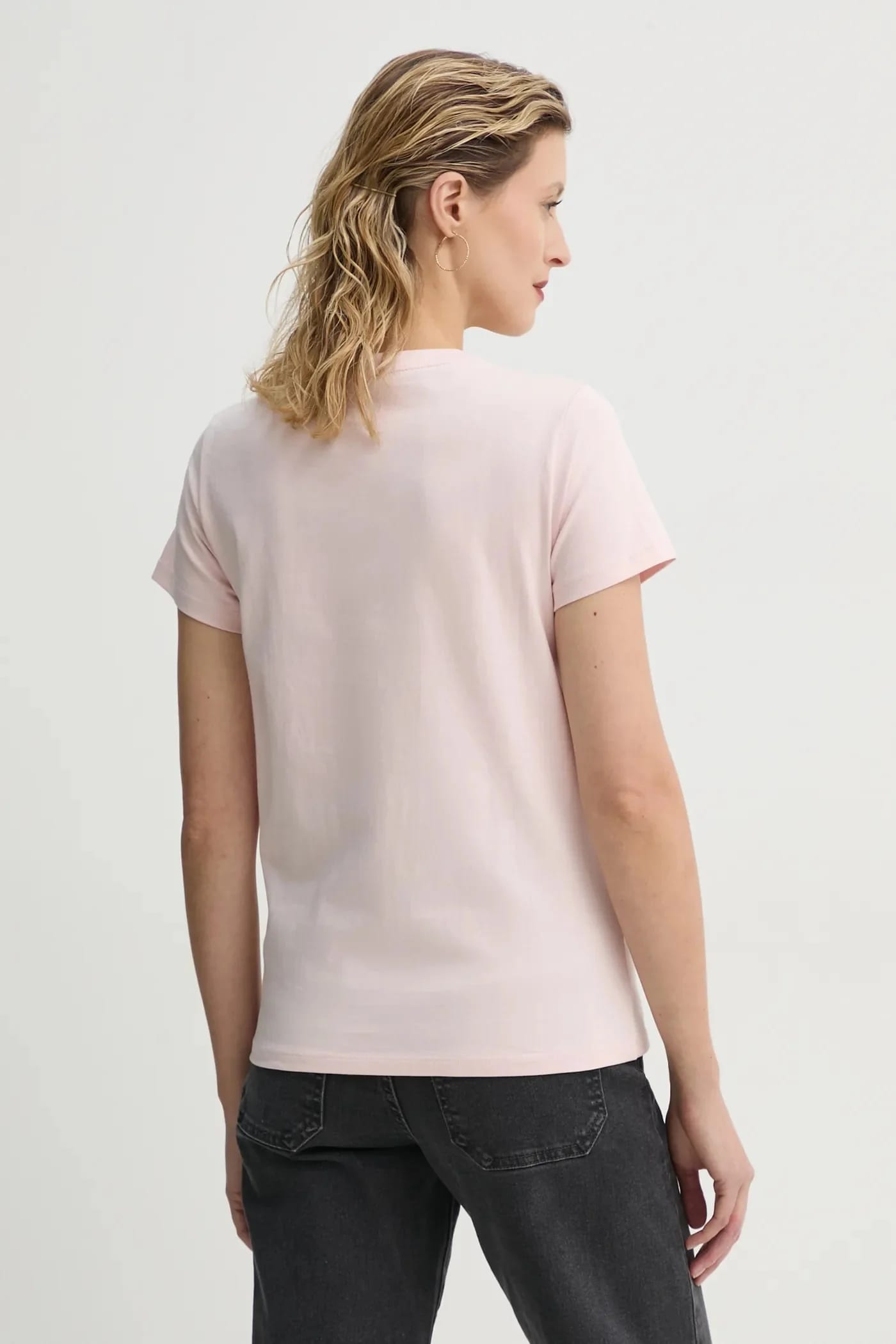 Футболка THE PERFECT TEE из хлопка розовая для женщин - фото 3