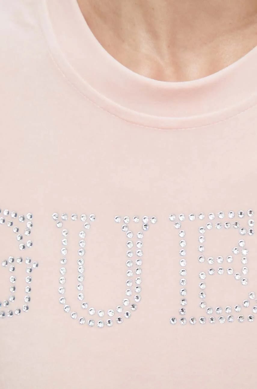 бархатная футболка COUTURE розовая для женщин - фото 5