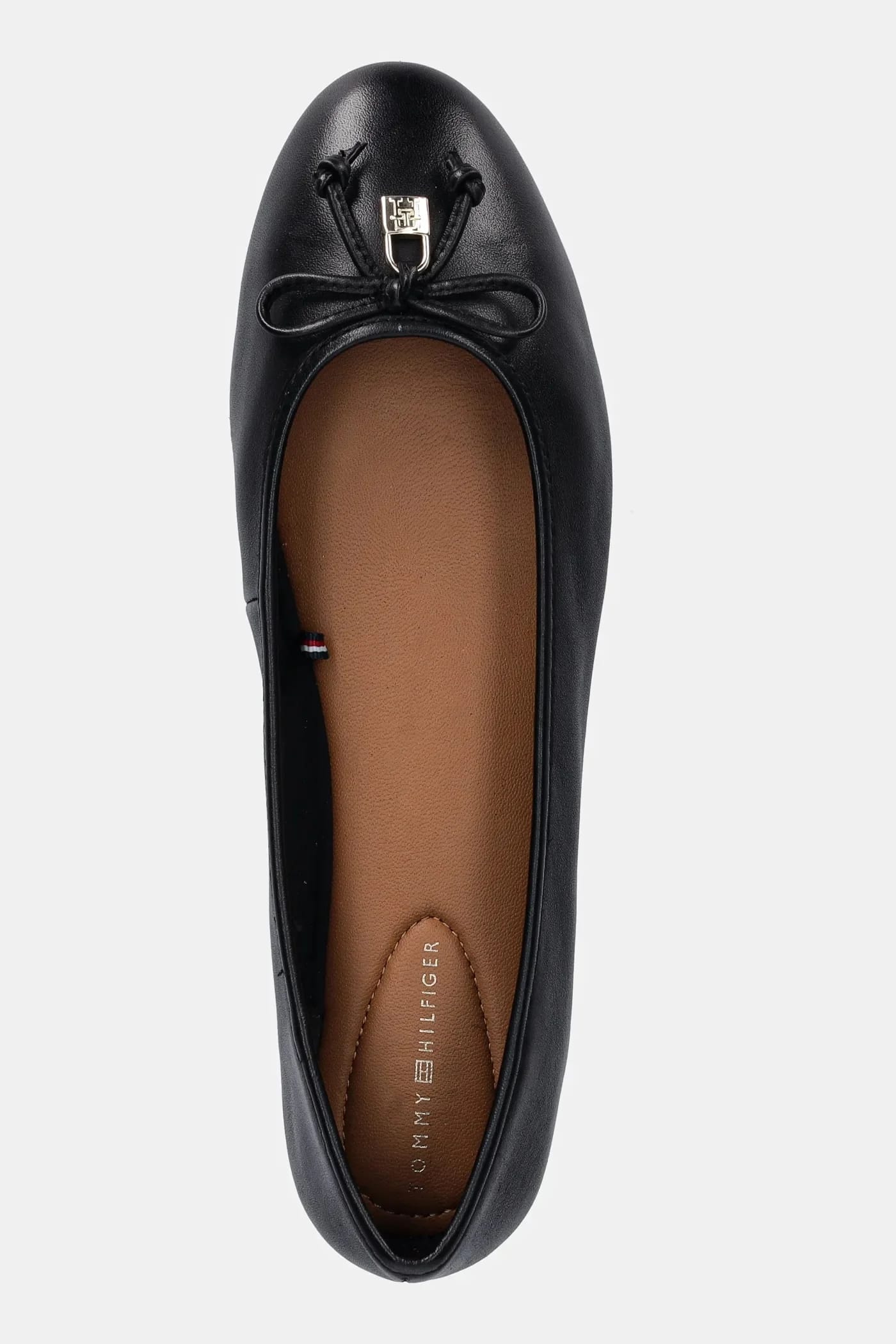 Кожаные балетки HILFIGER SMOOTH LTHR BALLET - фото 4
