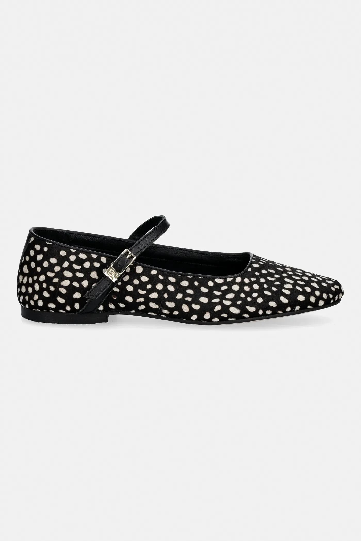 Кожаные балетки TH BUCKLE CALF HAIR BALLERINAS - фото 2