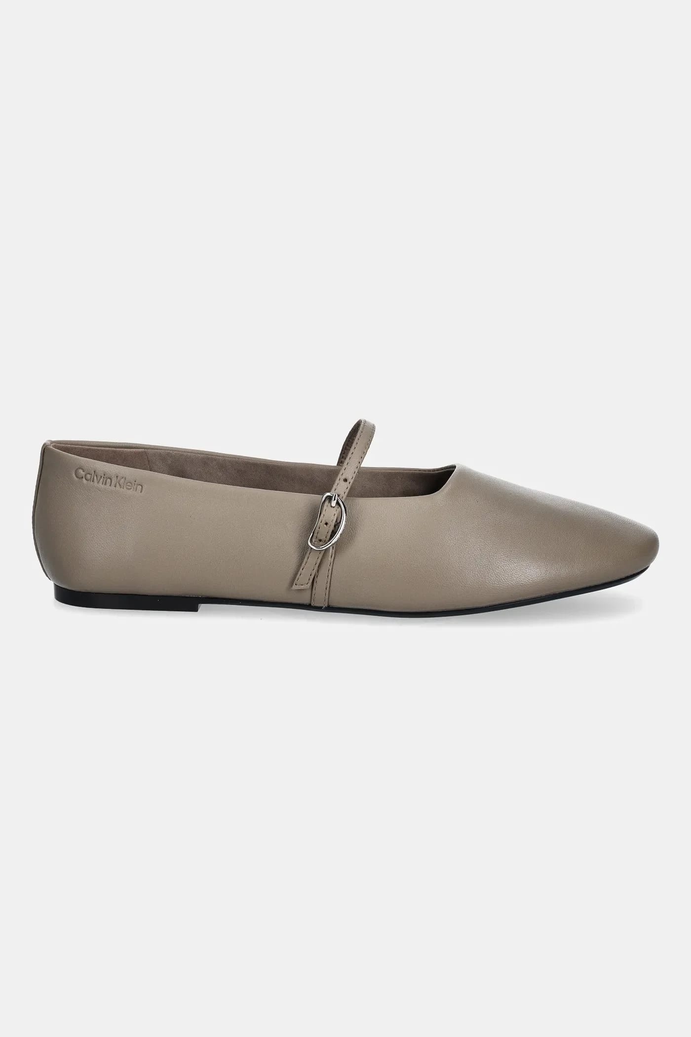 Кожаные балетки OBLIQUE BALLERINA MJ LTH HDW - фото 2