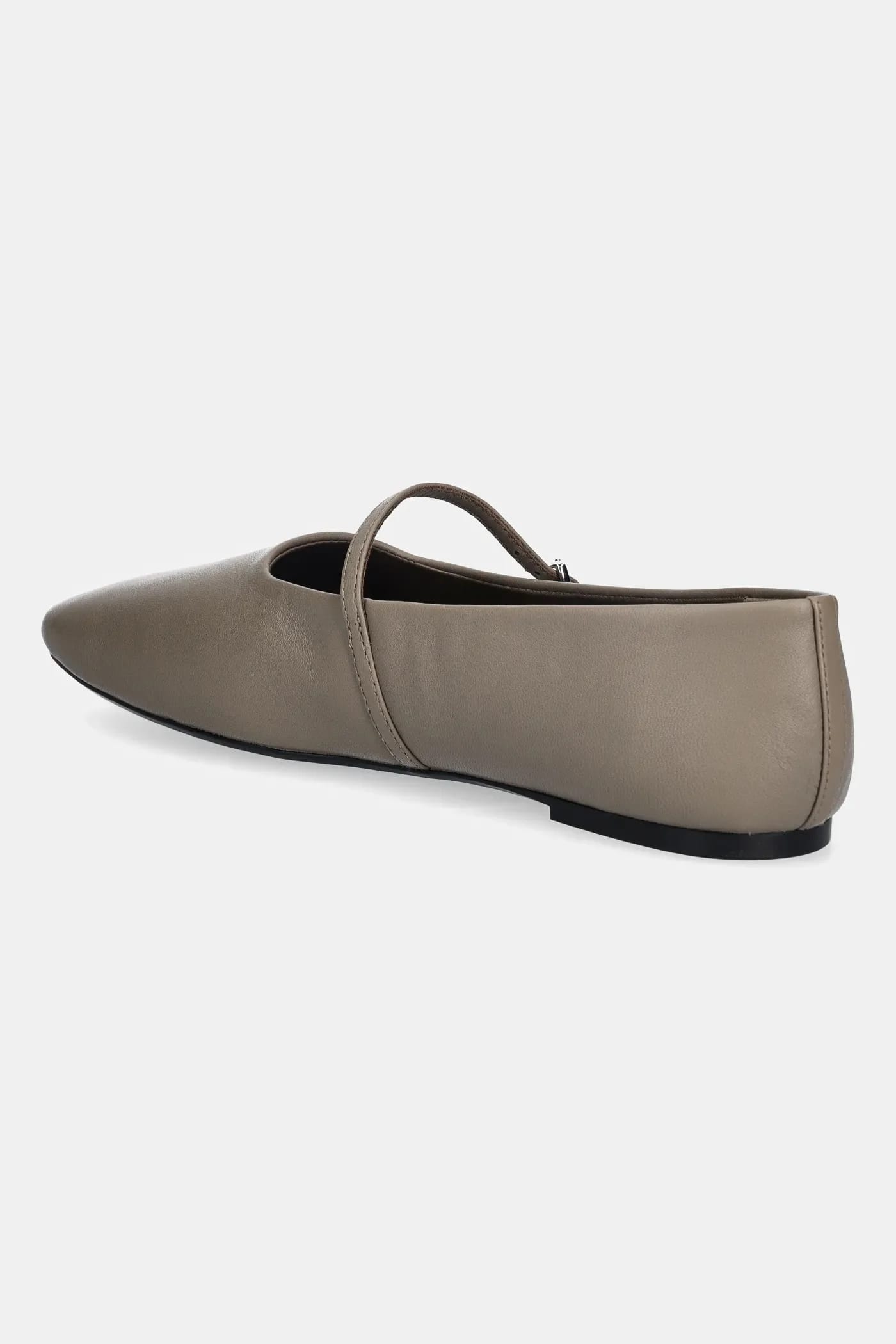 Кожаные балетки OBLIQUE BALLERINA MJ LTH HDW - фото 3