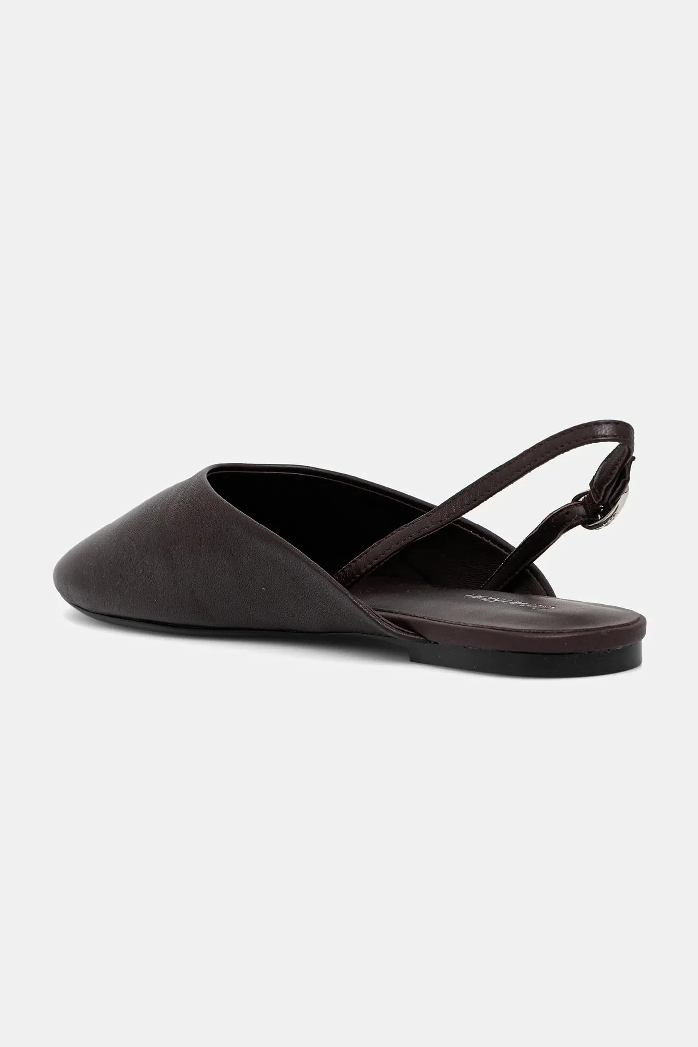 Кожаные балетки OBLIQUE BALLERINA SLINGBACK LTH - фото 3