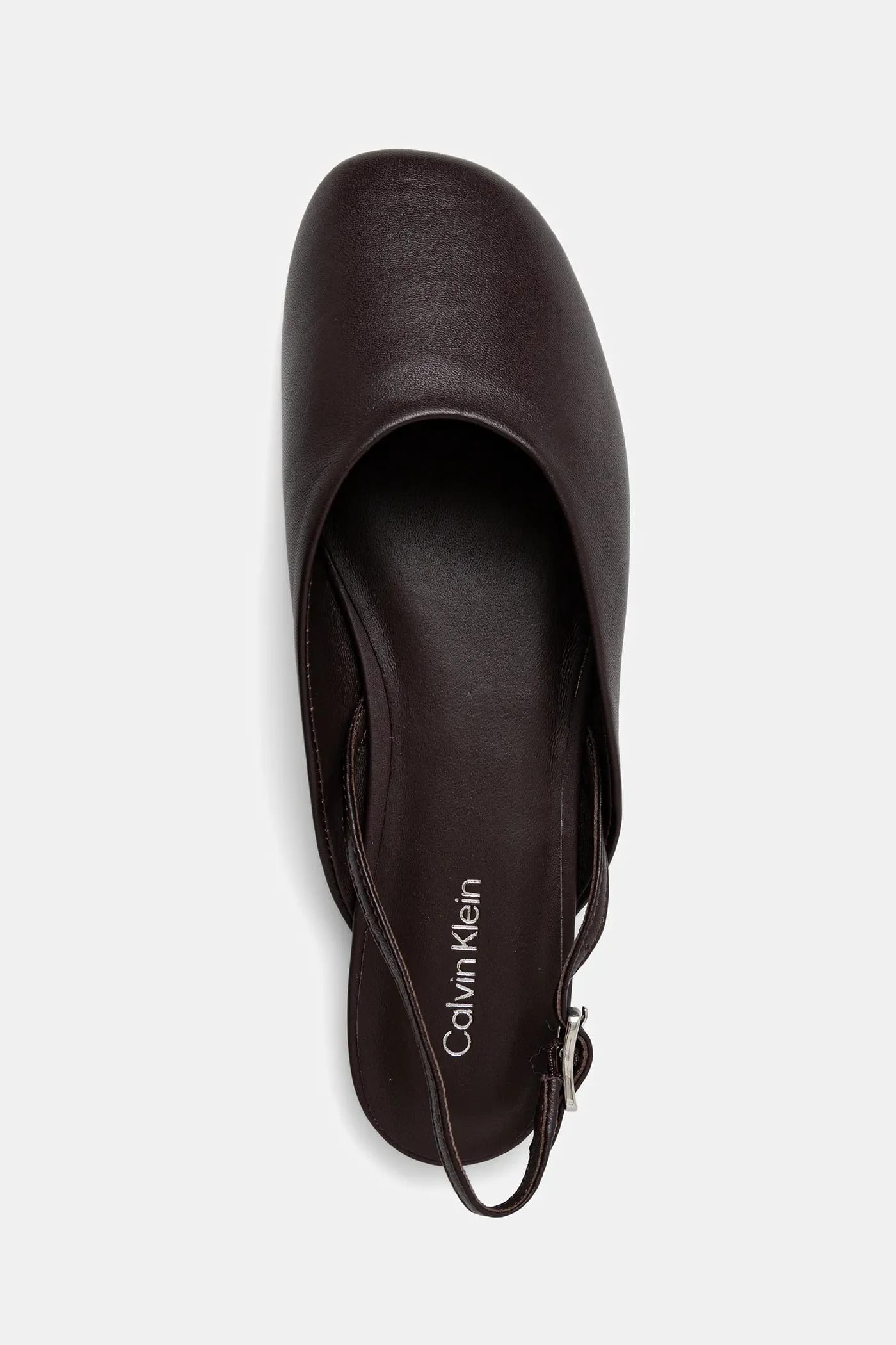 Кожаные балетки OBLIQUE BALLERINA SLINGBACK LTH - фото 4