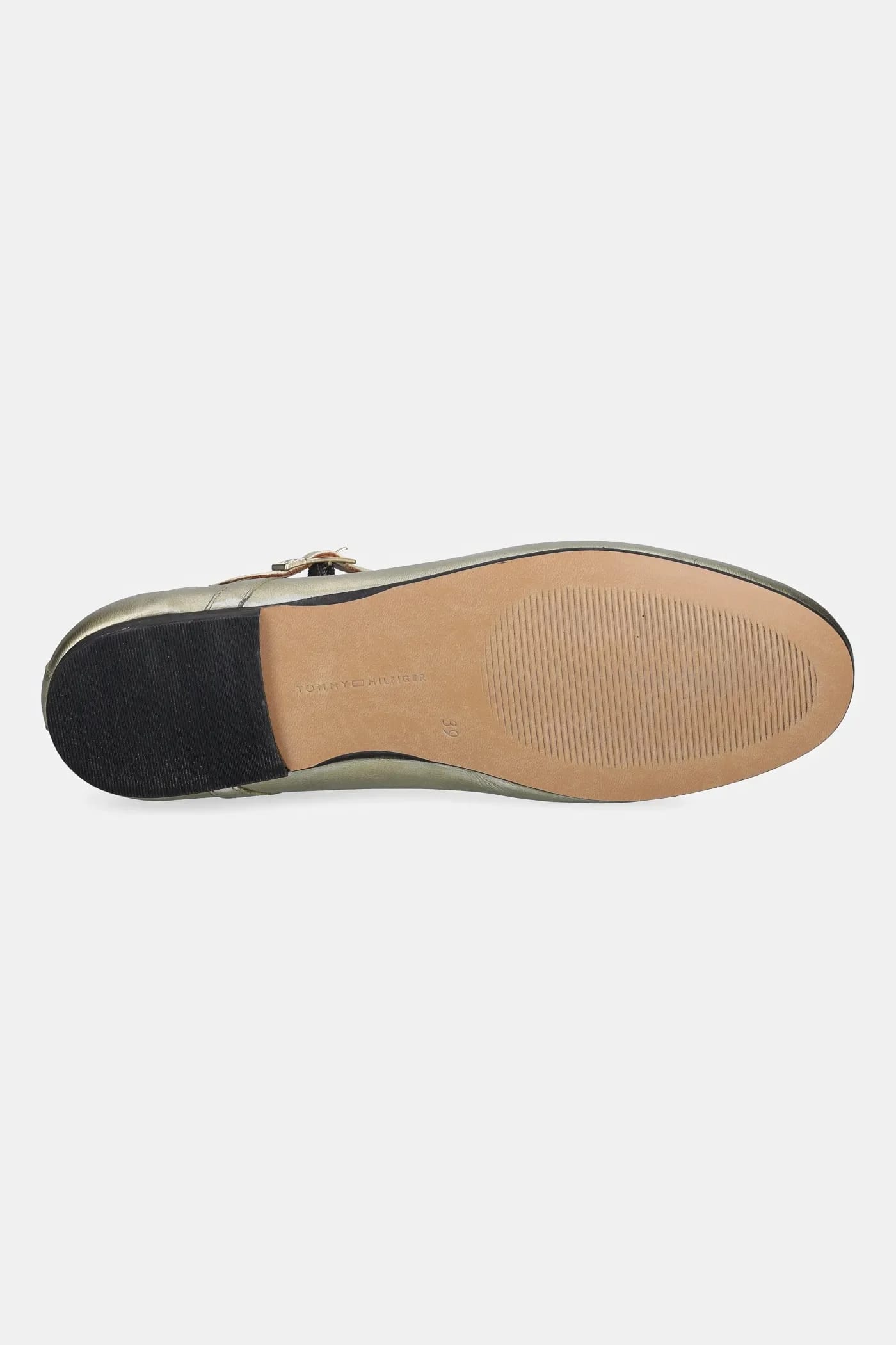 HILFIGER GOLD BALLERINAS кожаные балетки - фото 5