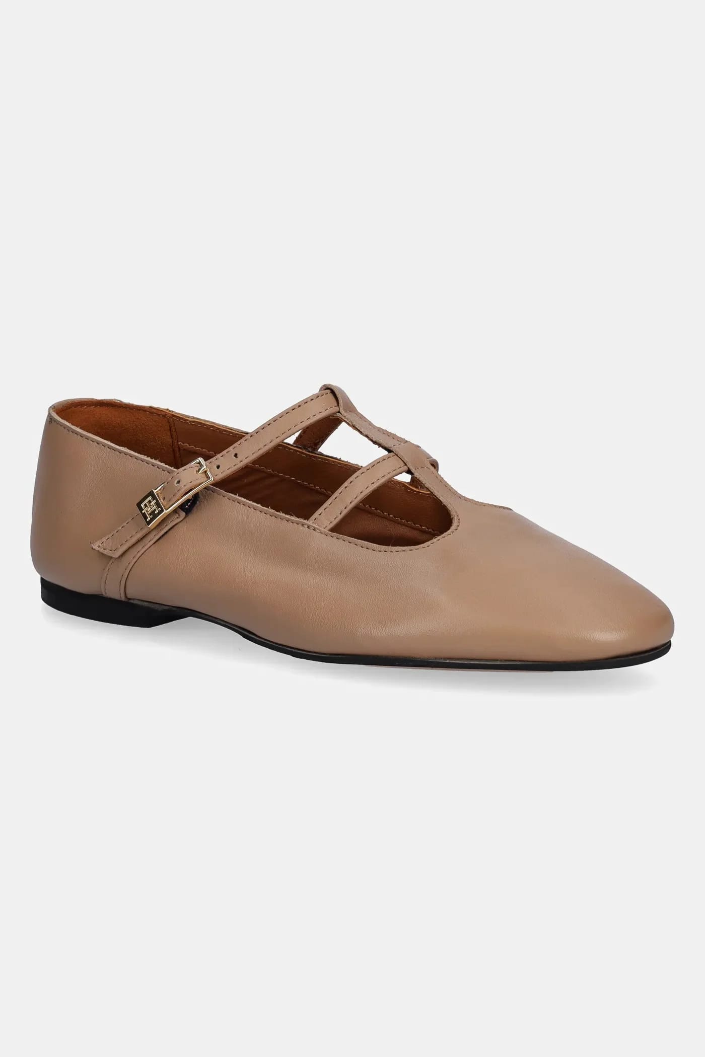 Кожаные балетки SMOOTH LEATHER T-BAR BALLERINA