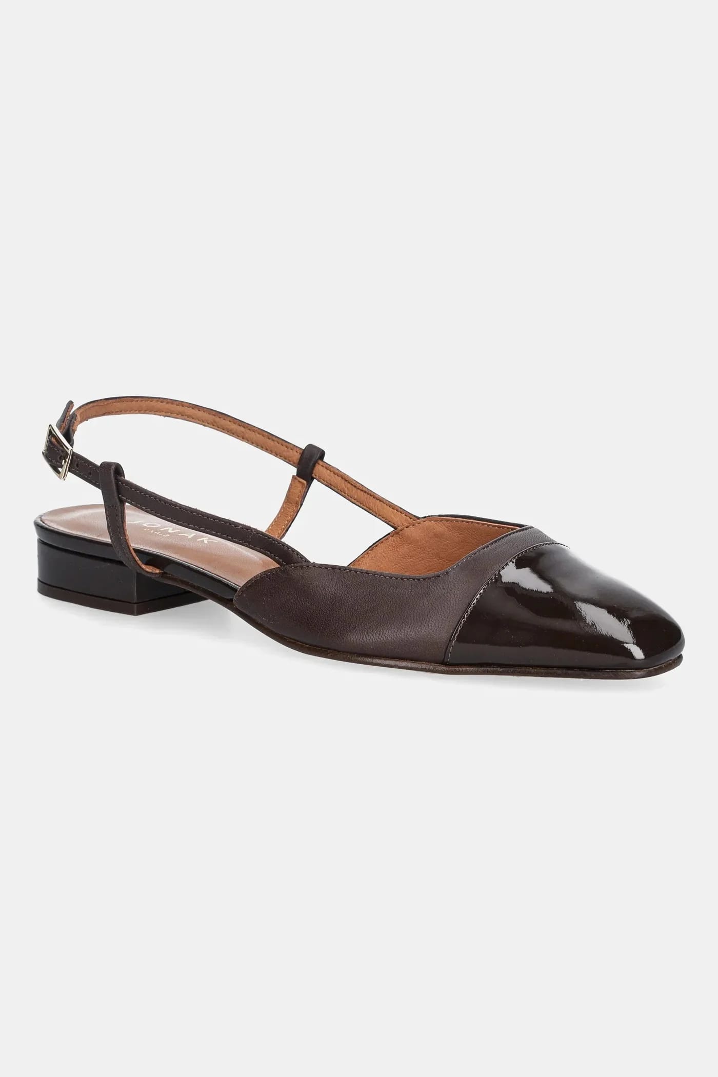 Кожаные балетки DHAPOU VERNIS CUIR