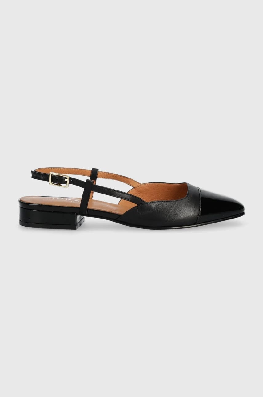 Кожаные балетки DHAPOU VERNIS CUIR