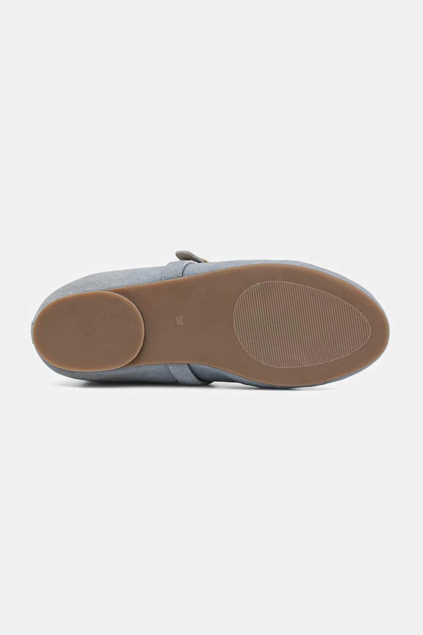 Замшевые балетки синие для женщин - фото 6