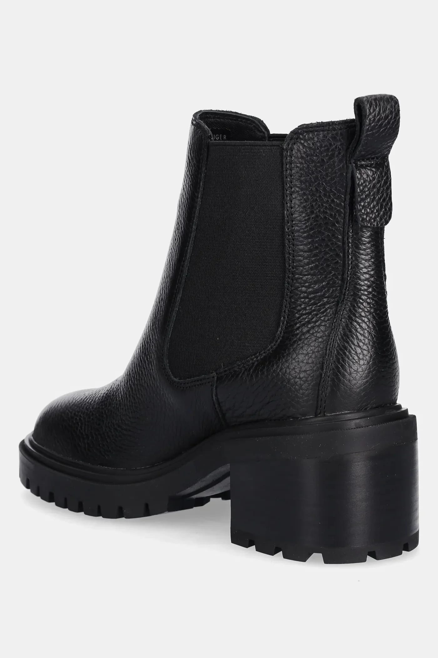 Кожаные ботильоны TH LEATHER CHELSEA CLEATED HEEL - фото 3