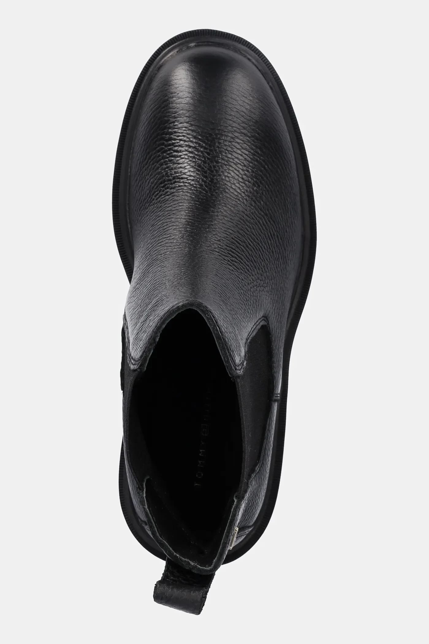 Кожаные ботильоны TH LEATHER CHELSEA CLEATED HEEL - фото 4