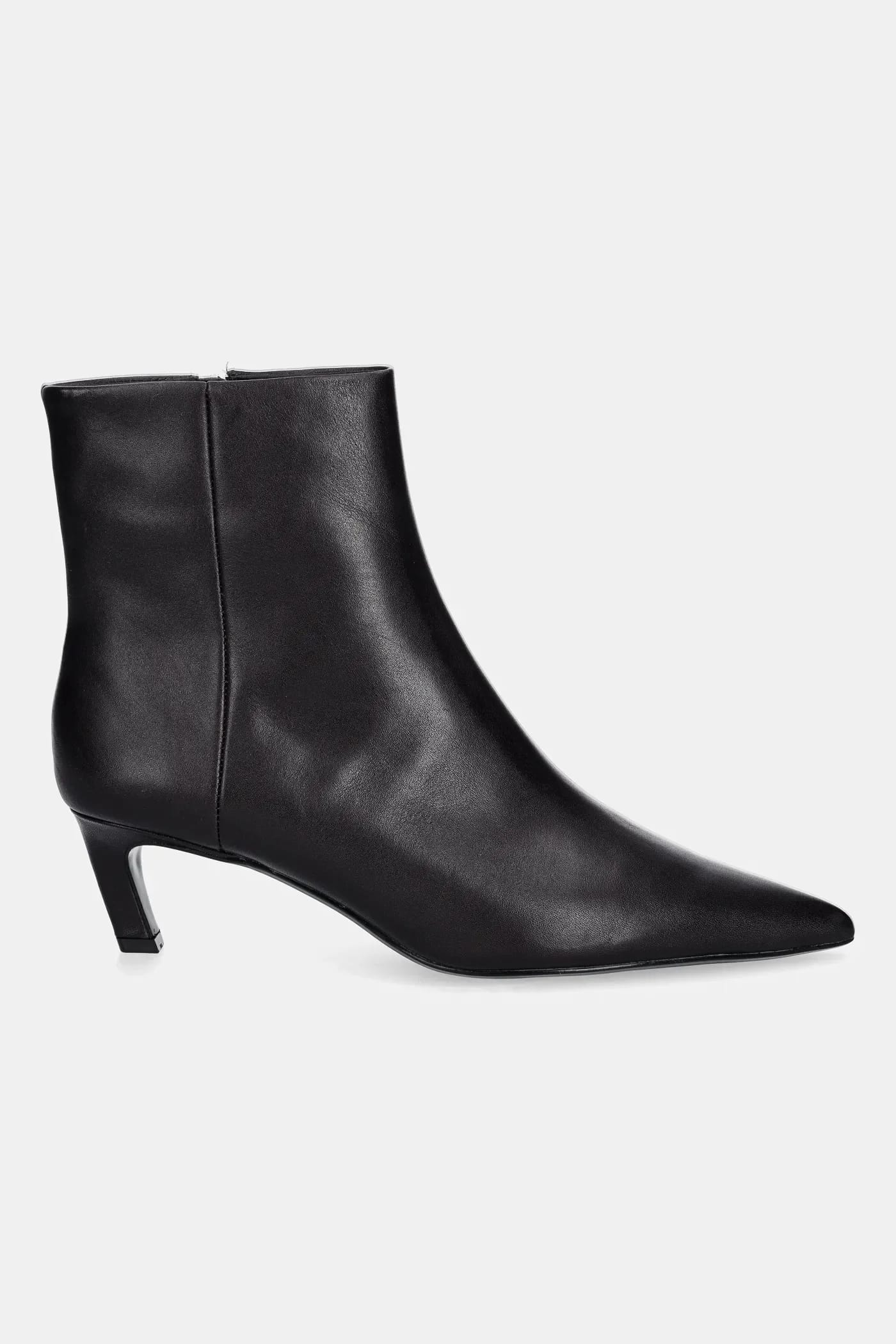 ESS KITTEN HEEL ANKLE BOOT кожаные ботильоны - фото 2