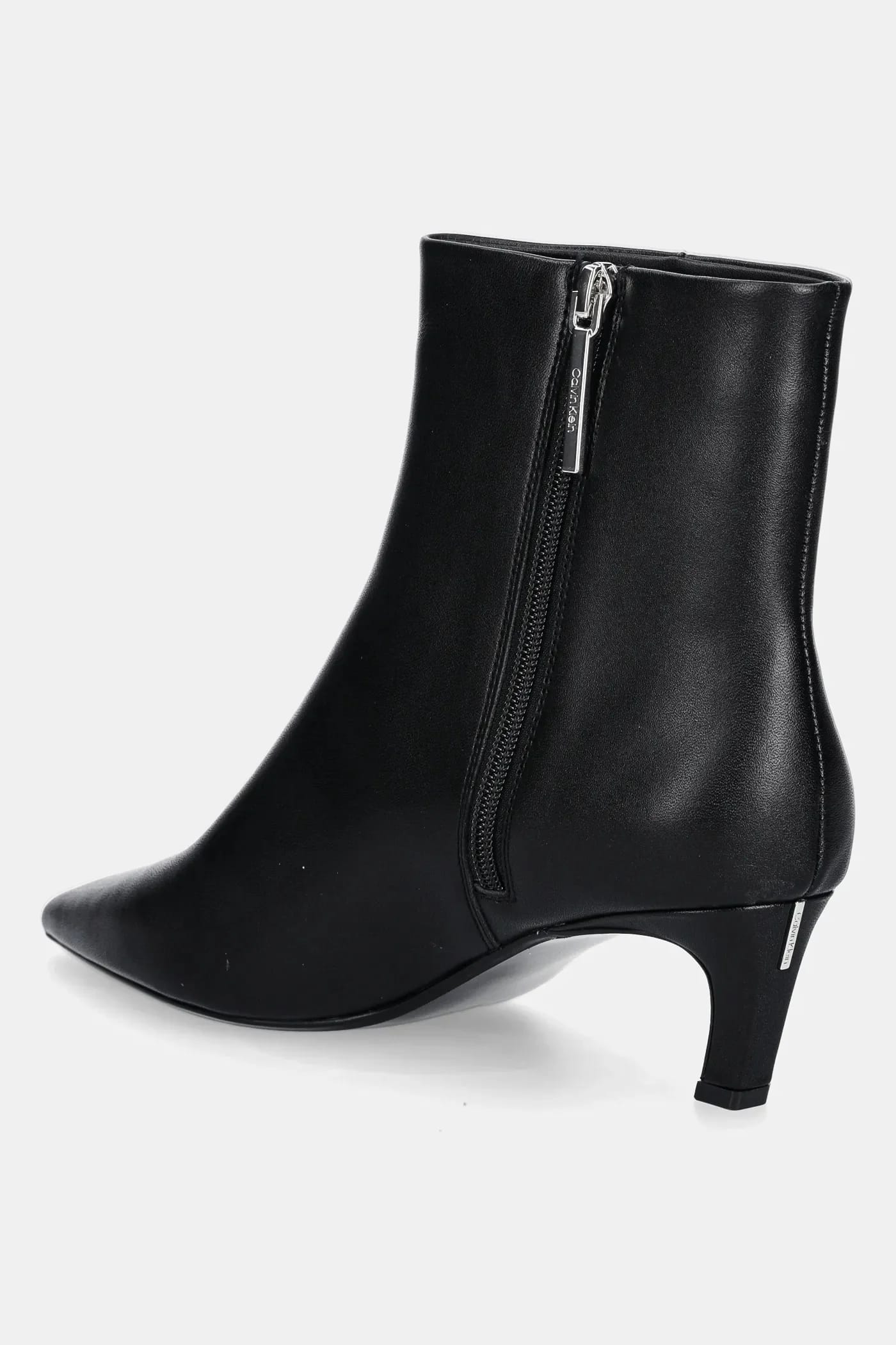 ESS KITTEN HEEL ANKLE BOOT кожаные ботильоны - фото 3