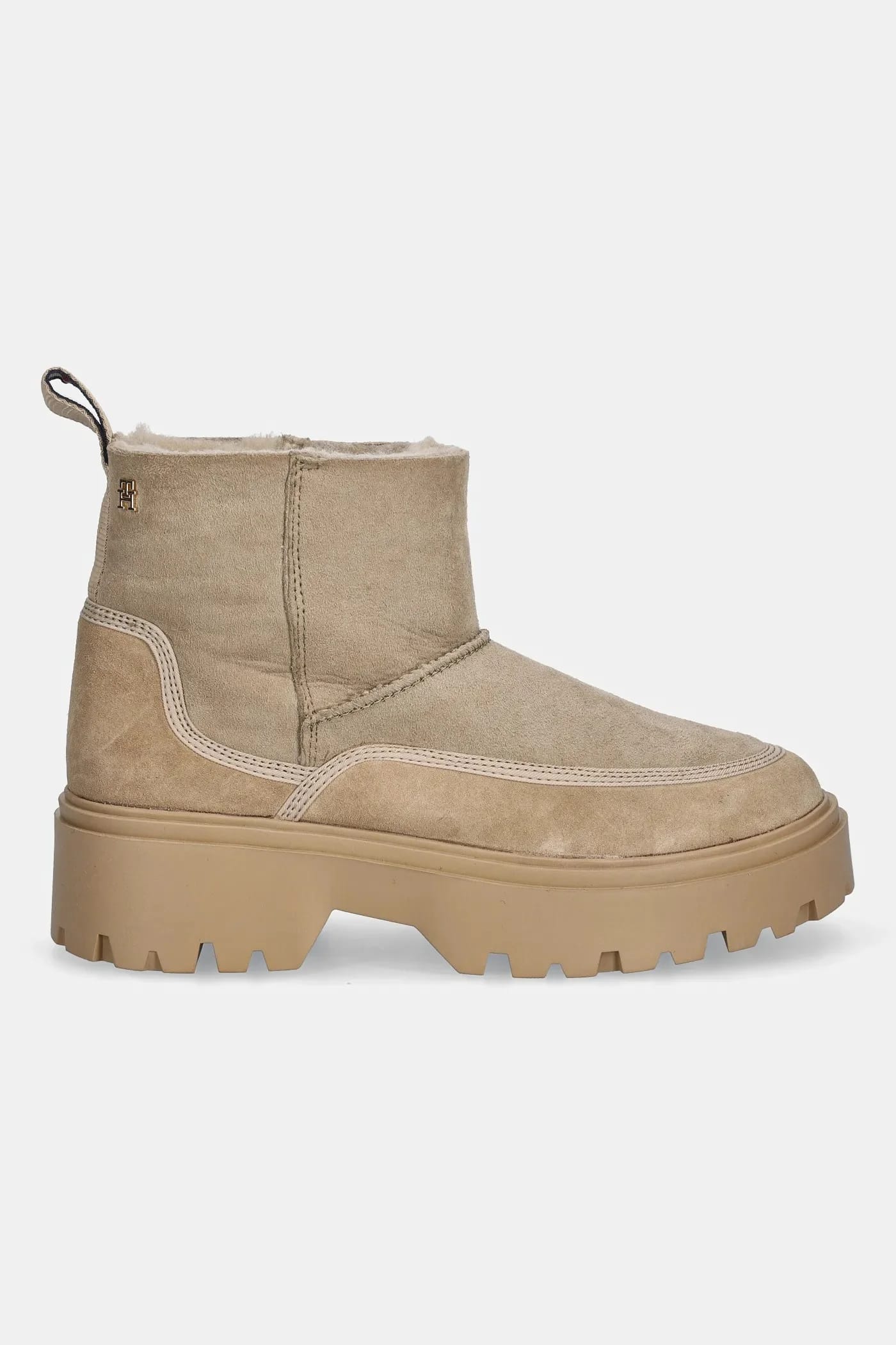 Замшевые ботильоны REAL SHEARLING PULLON - фото 2
