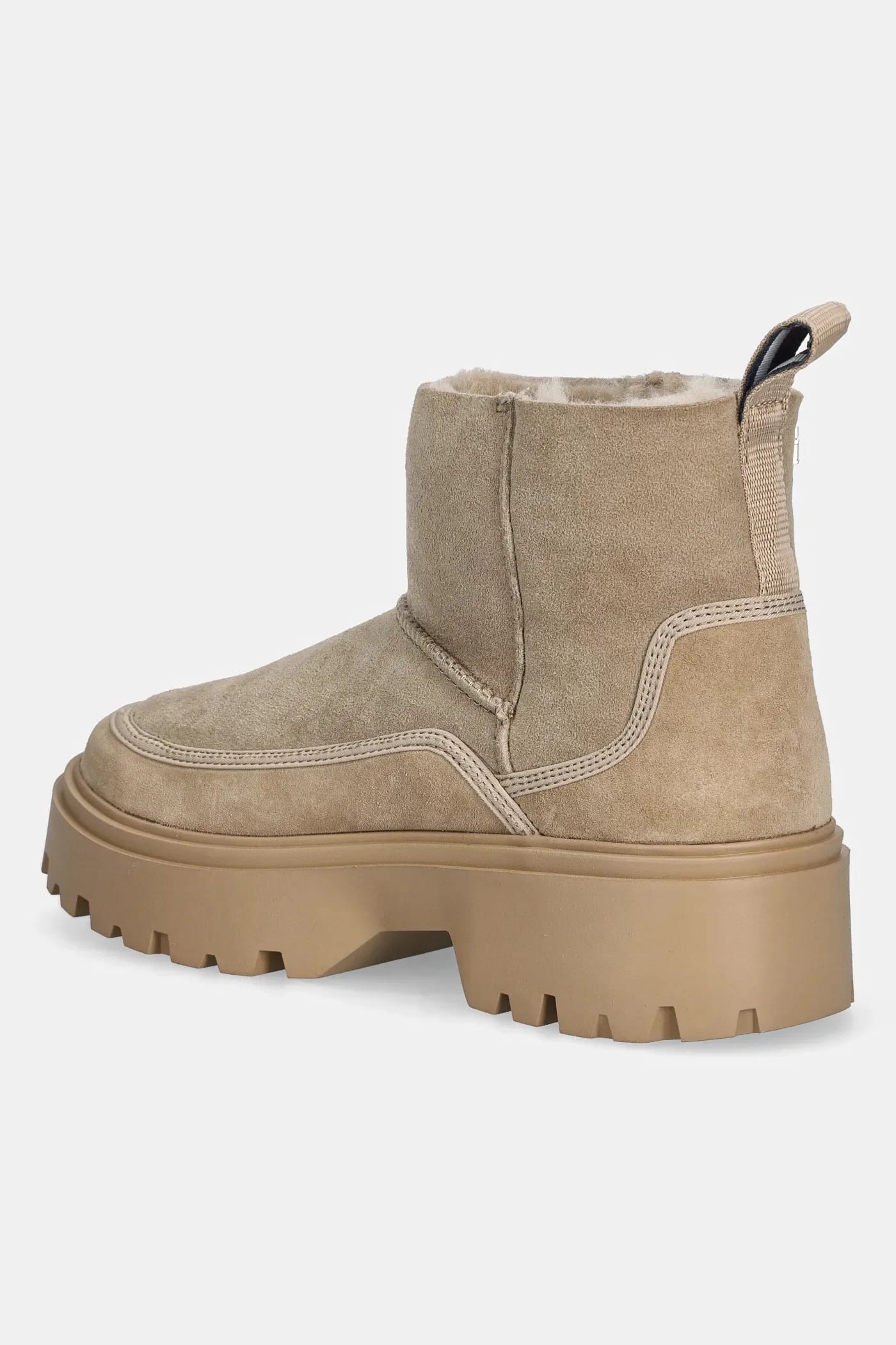 Замшевые ботильоны REAL SHEARLING PULLON - фото 3