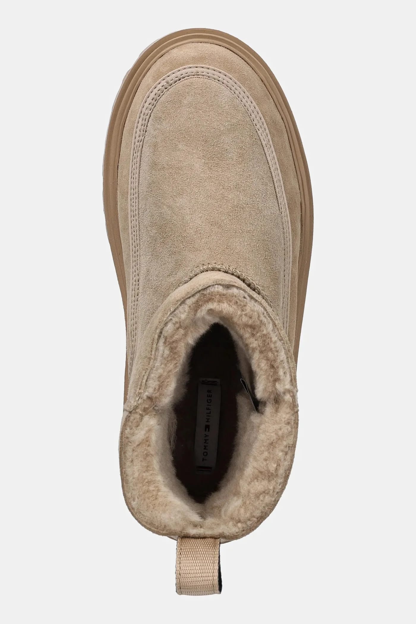 Замшевые ботильоны REAL SHEARLING PULLON - фото 4