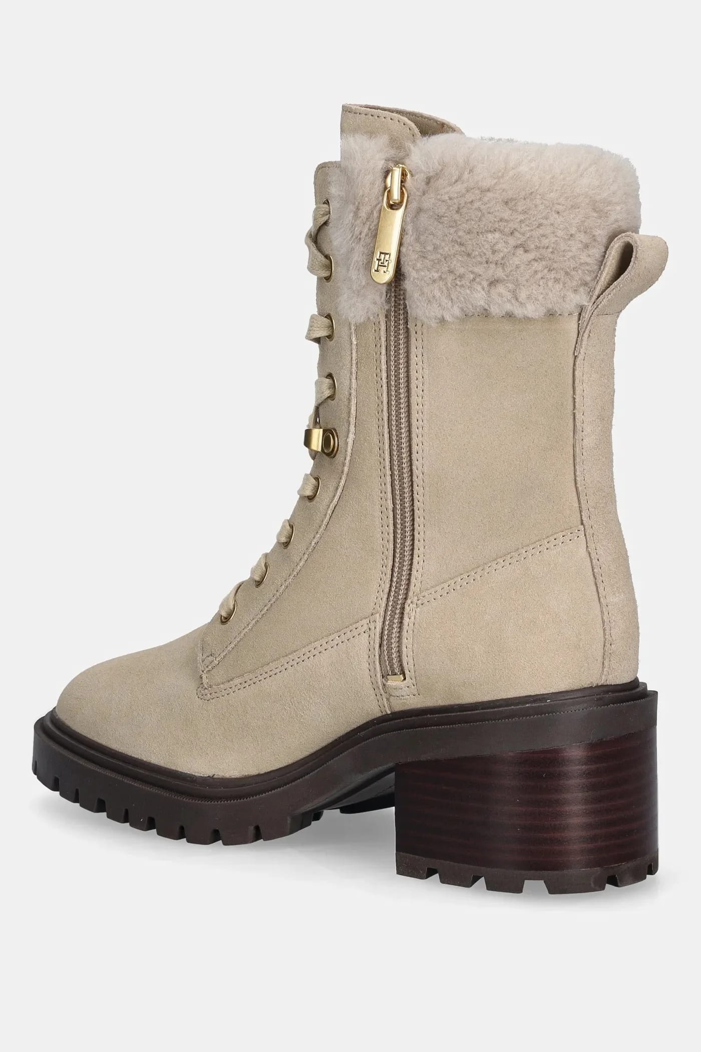 замшевые ботильоны TH SEARLING LACE UP BOOT - фото 3