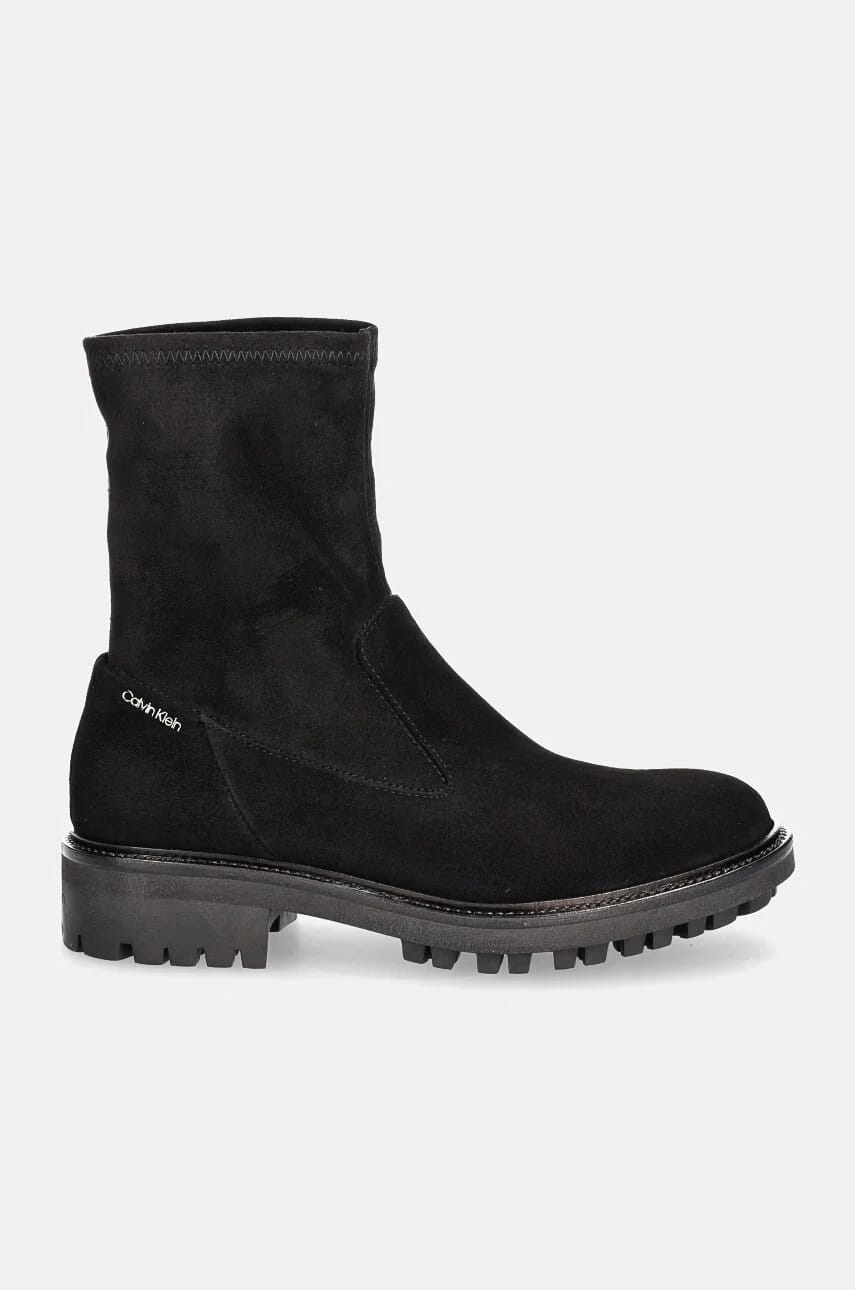 FLAT SOCK BOOT SUE MIX замшевые ботильоны - фото 2