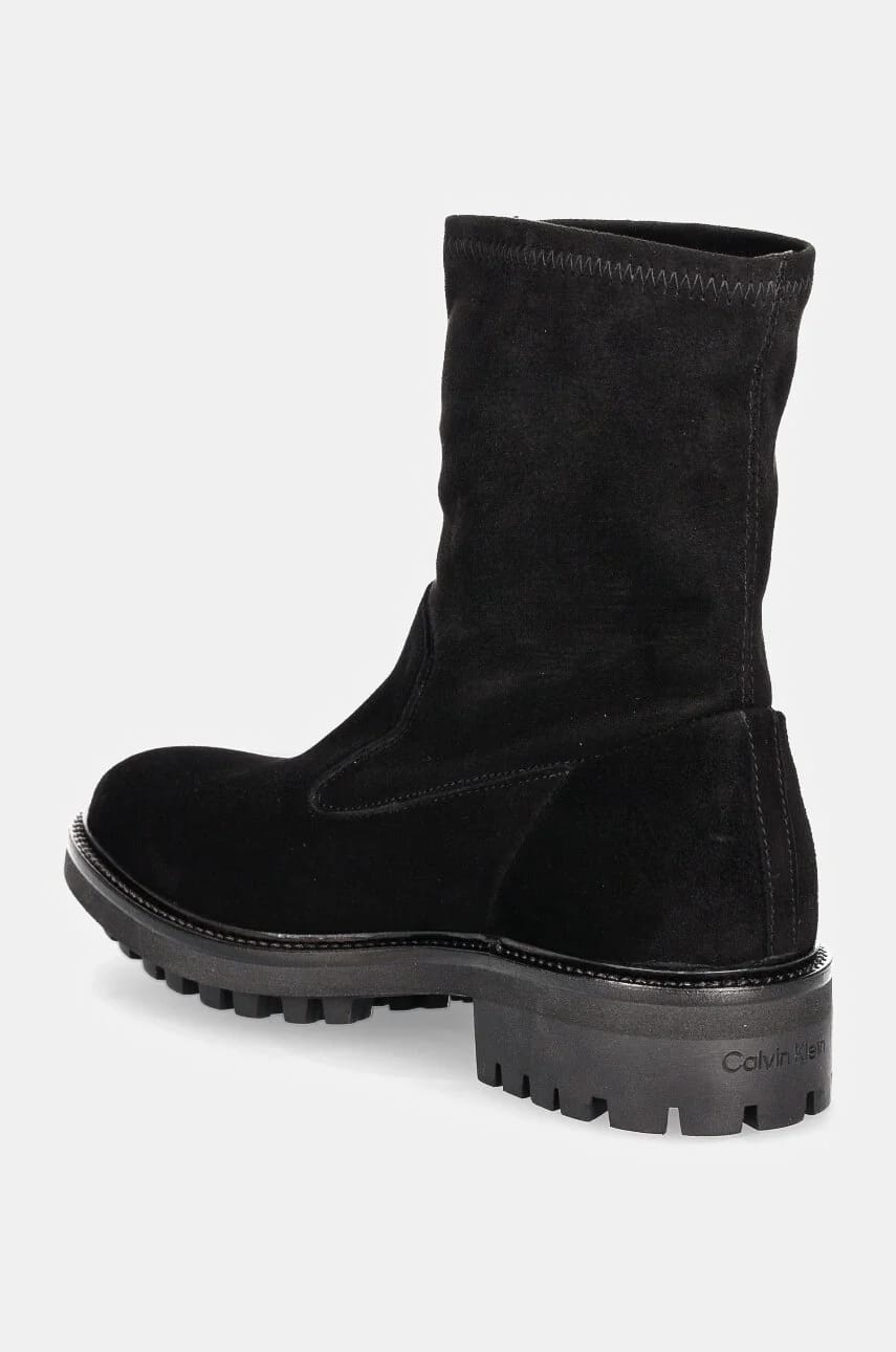 FLAT SOCK BOOT SUE MIX замшевые ботильоны - фото 3