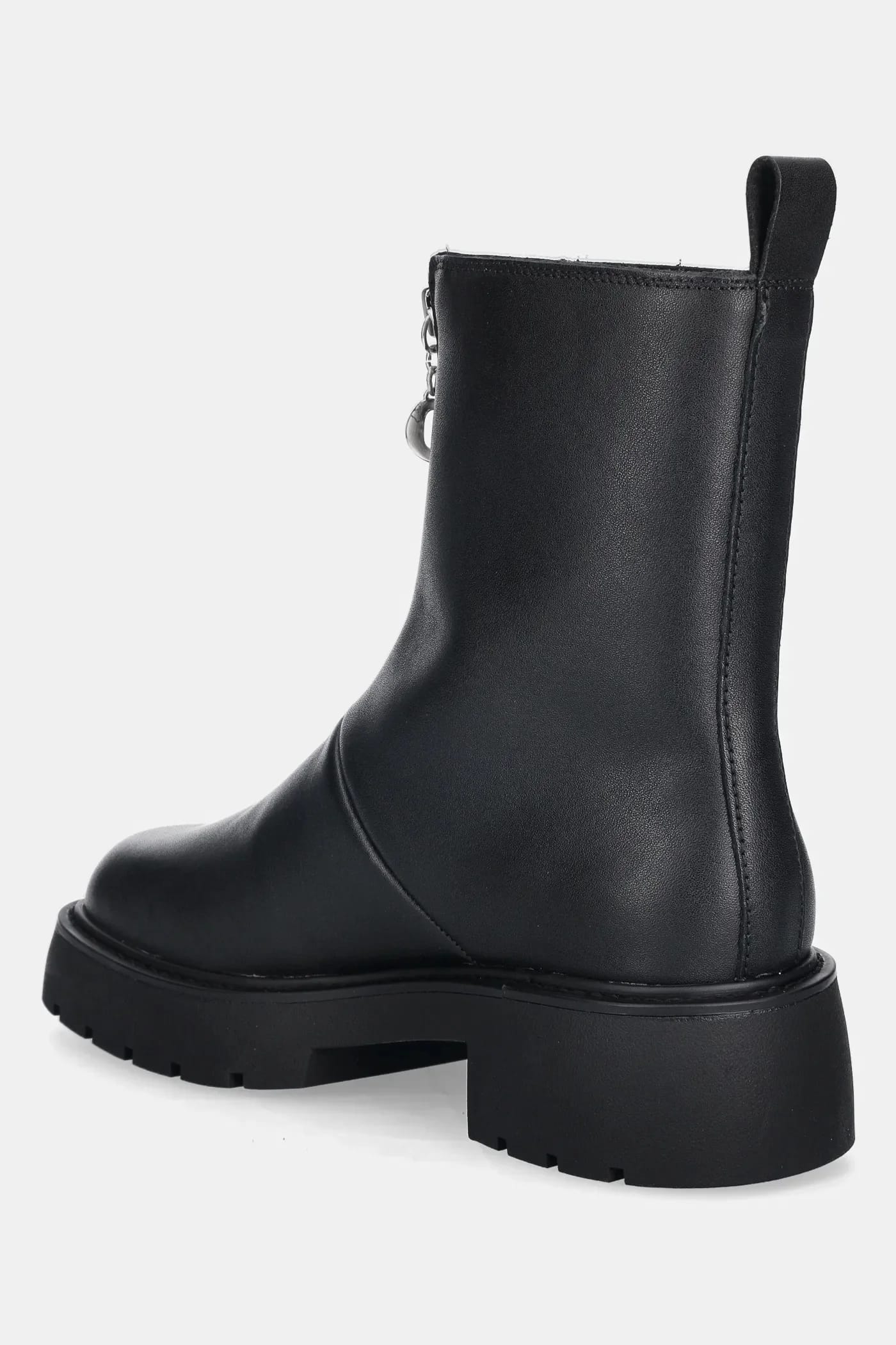 Кожаные ботильоны CHUNKY FRONT ZIP BOOT - фото 3