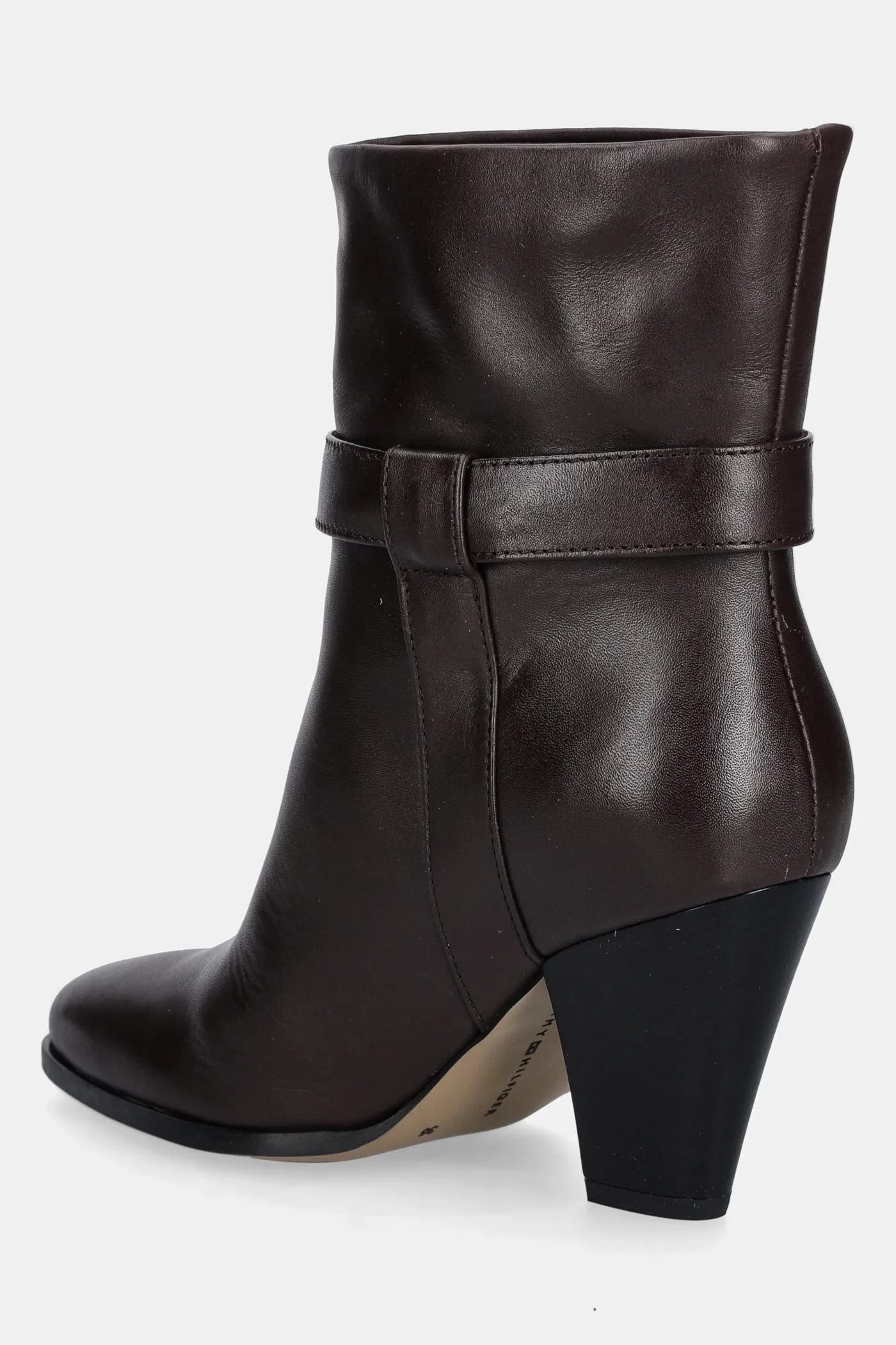 Кожаные ботильоны TH T-STRAP LEATHER POINTY BOOTIE - фото 3