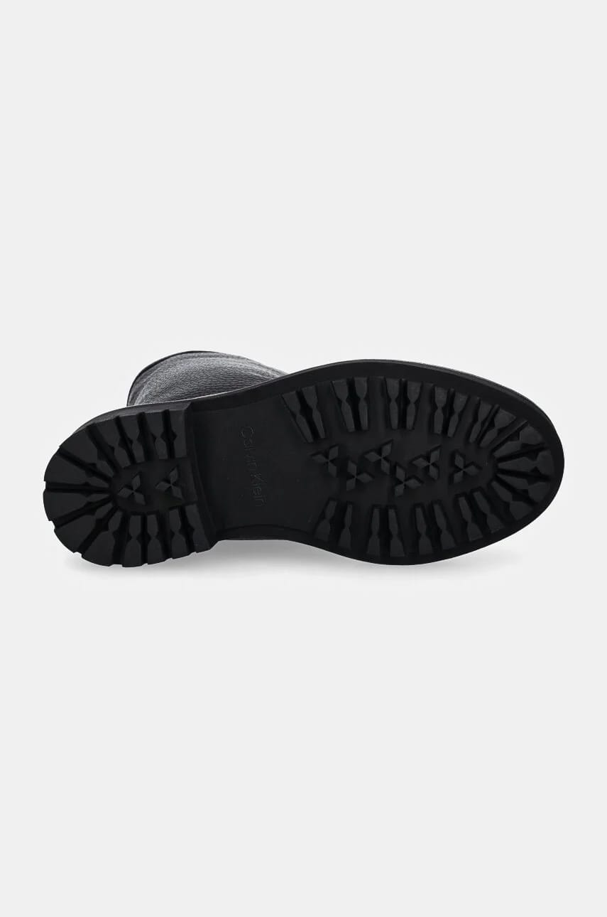 FLAT BIKER BOOT LTH кожаные ботильоны - фото 5