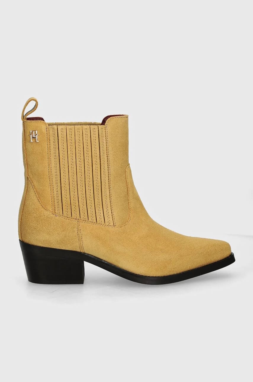 замшевые ботильоны TH SUEDE COWBOY BOOT - фото 2