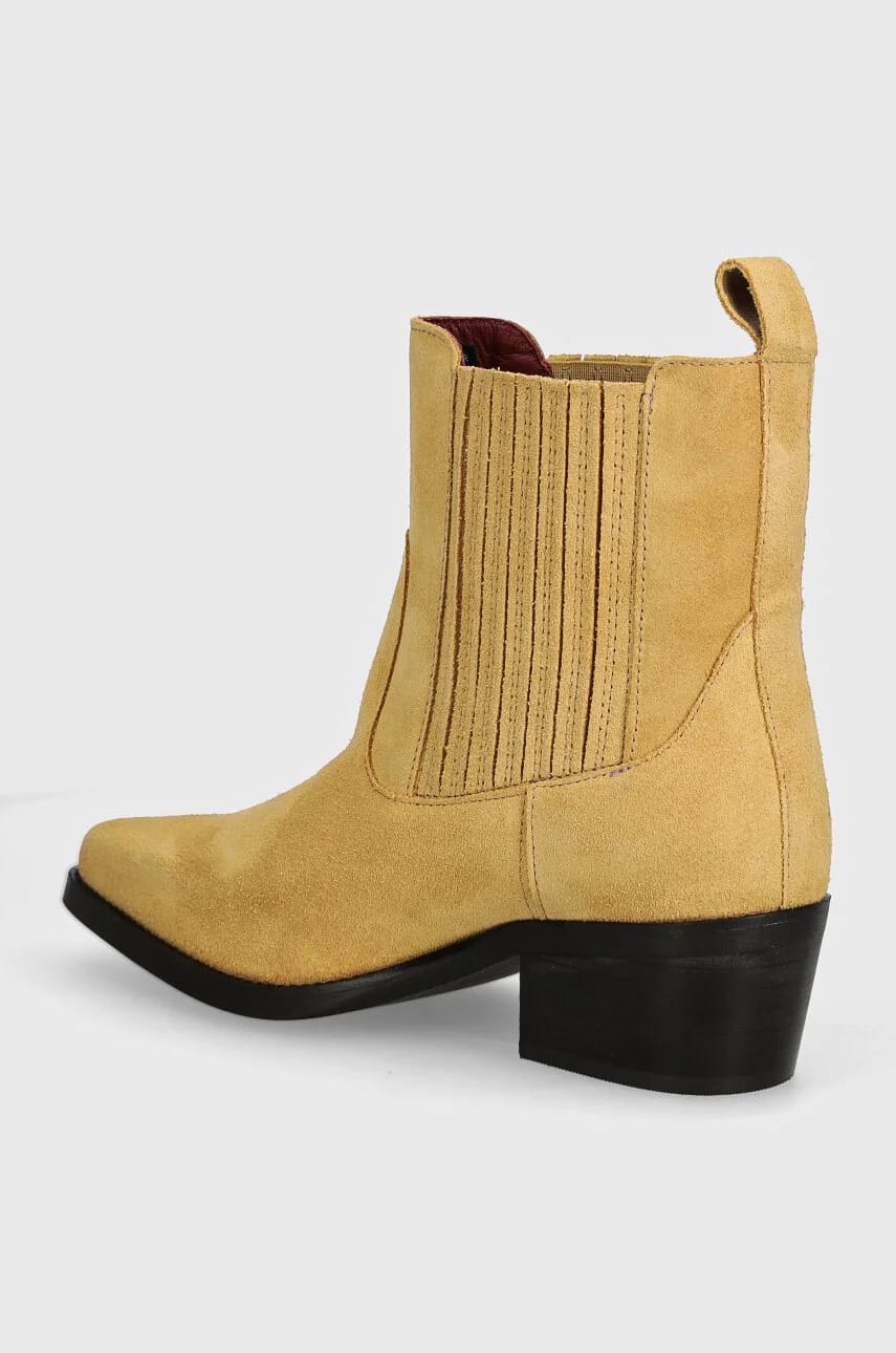 замшевые ботильоны TH SUEDE COWBOY BOOT - фото 3
