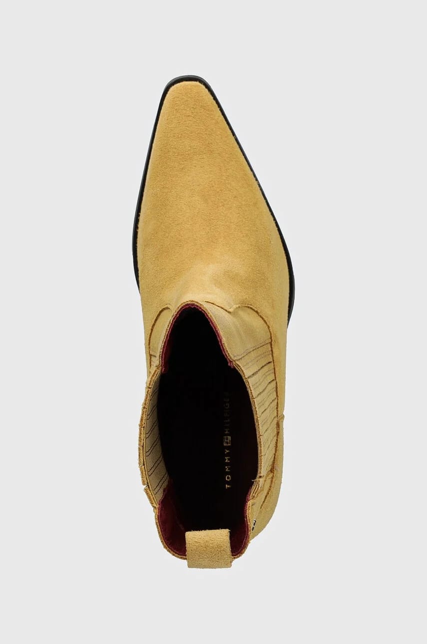 замшевые ботильоны TH SUEDE COWBOY BOOT - фото 4