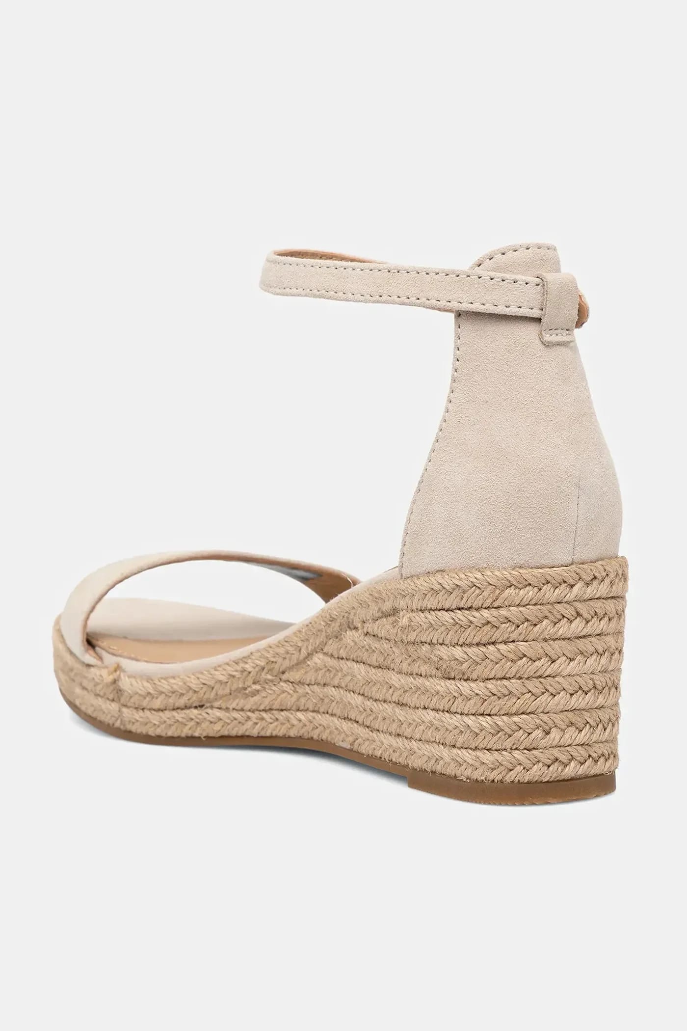 замшевые босоножки SUEDE ANKLE MID WEDGE ESPADRILLE - фото 3