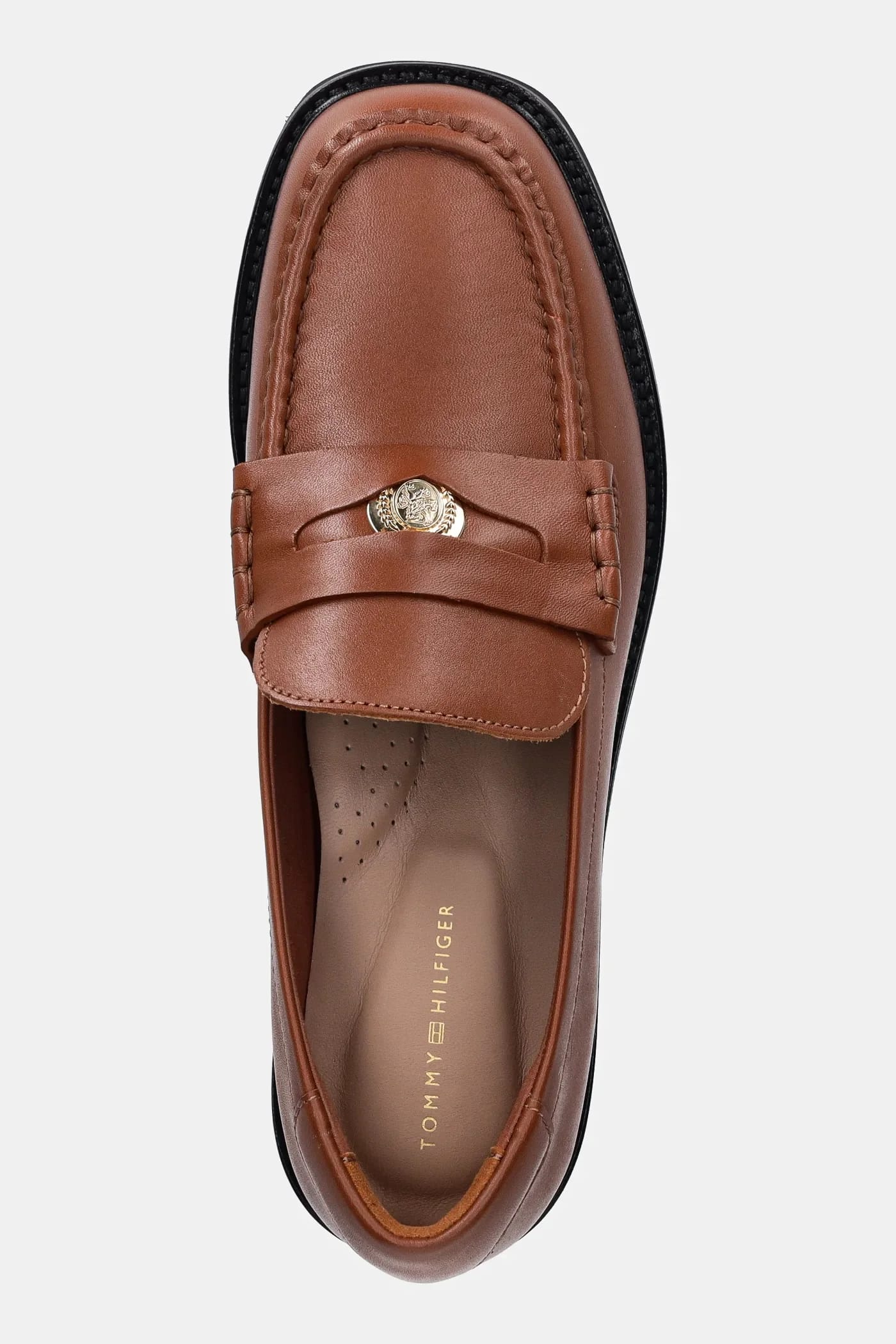 кожаные мокасины PENNY LOAFER с квадратным носком CREST - фото 4