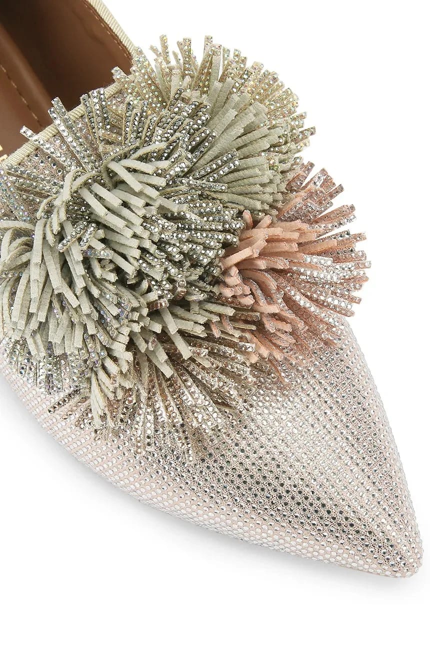 Замшевые мокасины Pom Pom Point Slip On - фото 3