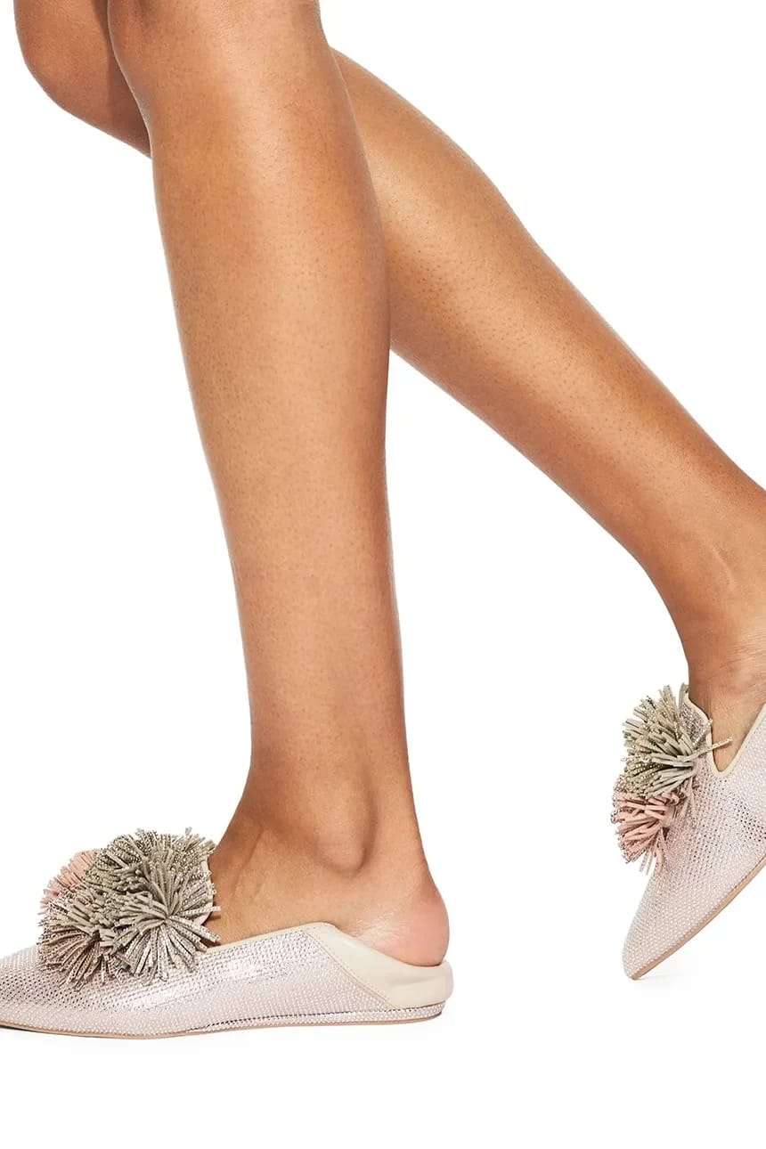 Замшевые мокасины Pom Pom Point Slip On - фото 5