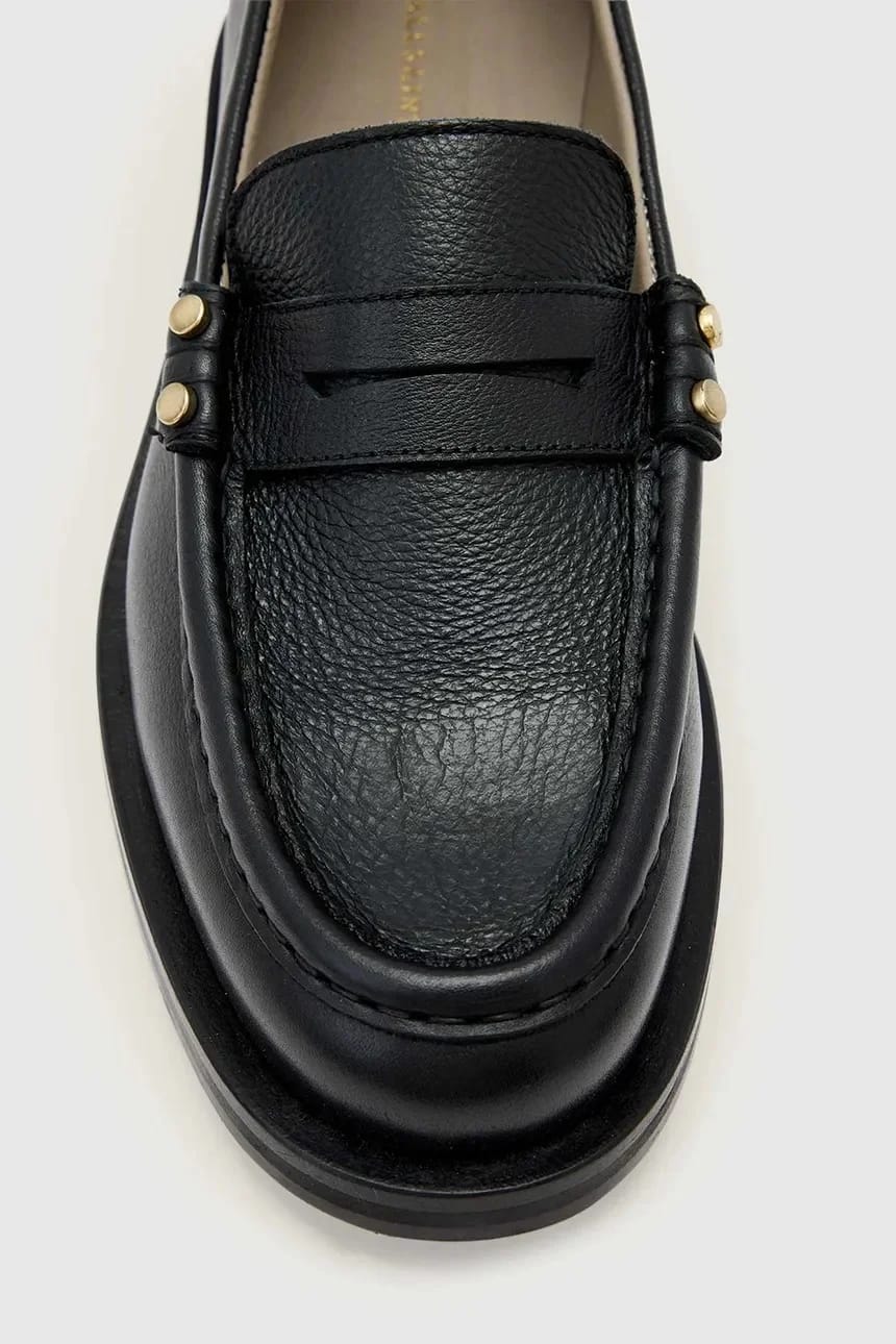 Женские кожаные мокасины Bloom Stud Loafer - фото 5