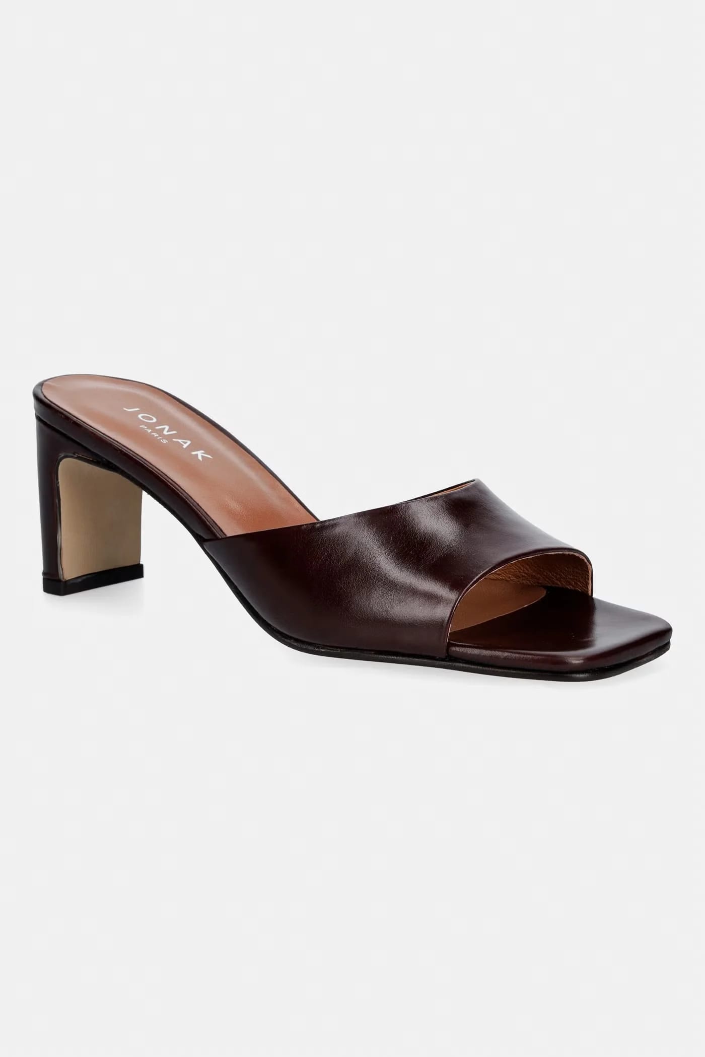 DERIVE CUIR Кожаные тапочки Marron fonce