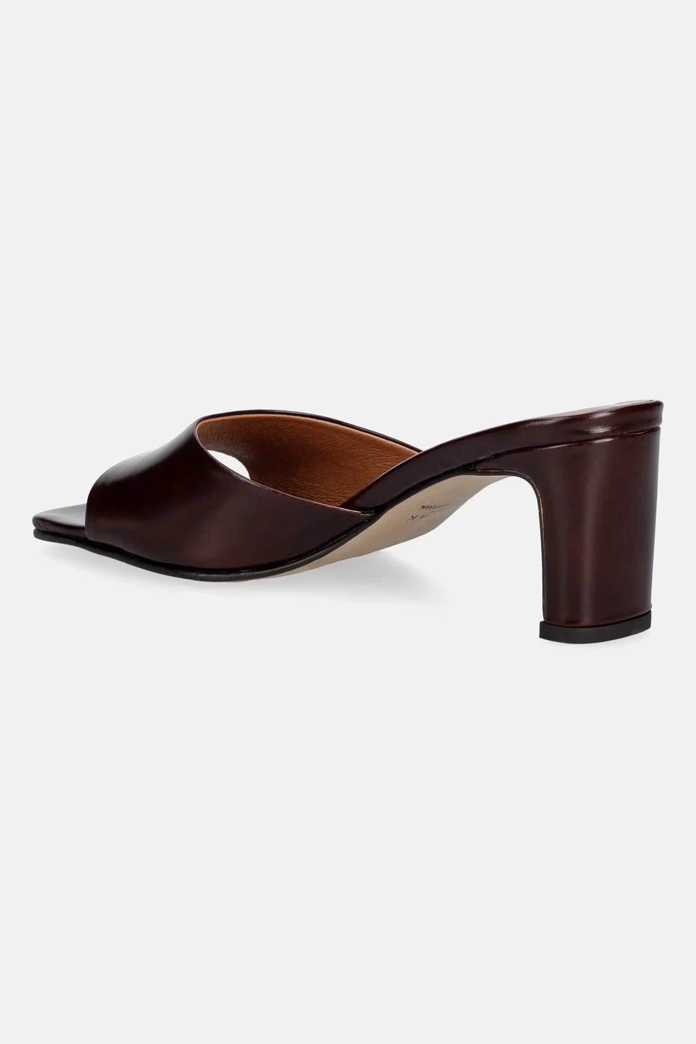 DERIVE CUIR Кожаные тапочки Marron fonce - фото 3
