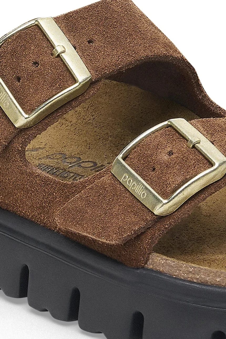 замшевые шлепанцы Arizona Chunky Birkenstock x Papillio - фото 3